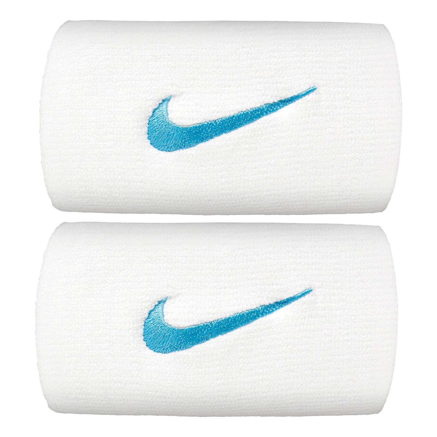 Nike Premier DW Wristband 2 Pack long - white, light blue Nike Premier DW Wristband 2 Pack long - white, light blue