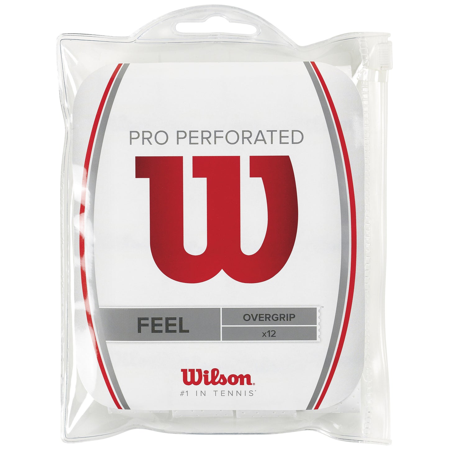 Wilson Pro Overgrip Perforated 12 Pack-White Wilson Pro Overgrip Perforated 12 Pack-White