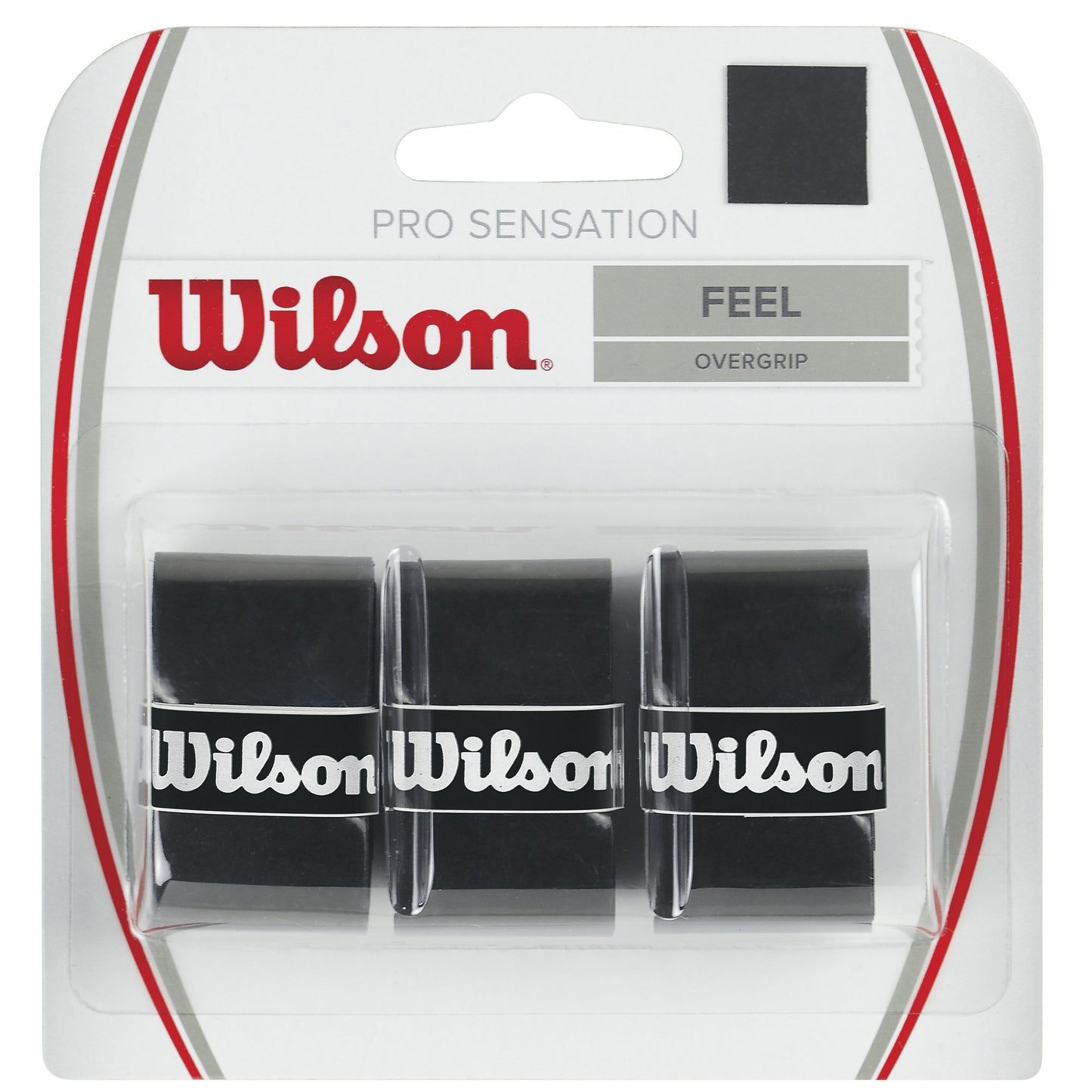 Wilson Pro Overgrip Sensation 3 Pack - black Wilson Pro Overgrip Sensation 3 Pack - black