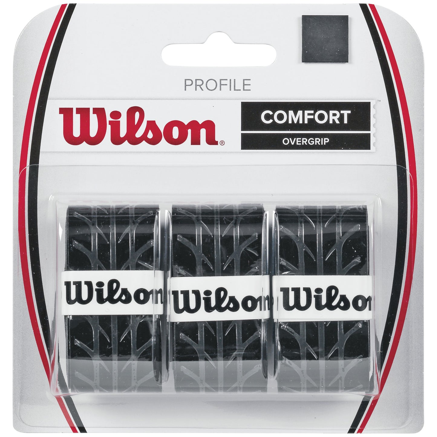 Wilson Profile Overgrip 3 Pack-Black Wilson Profile Overgrip 3 Pack-Black