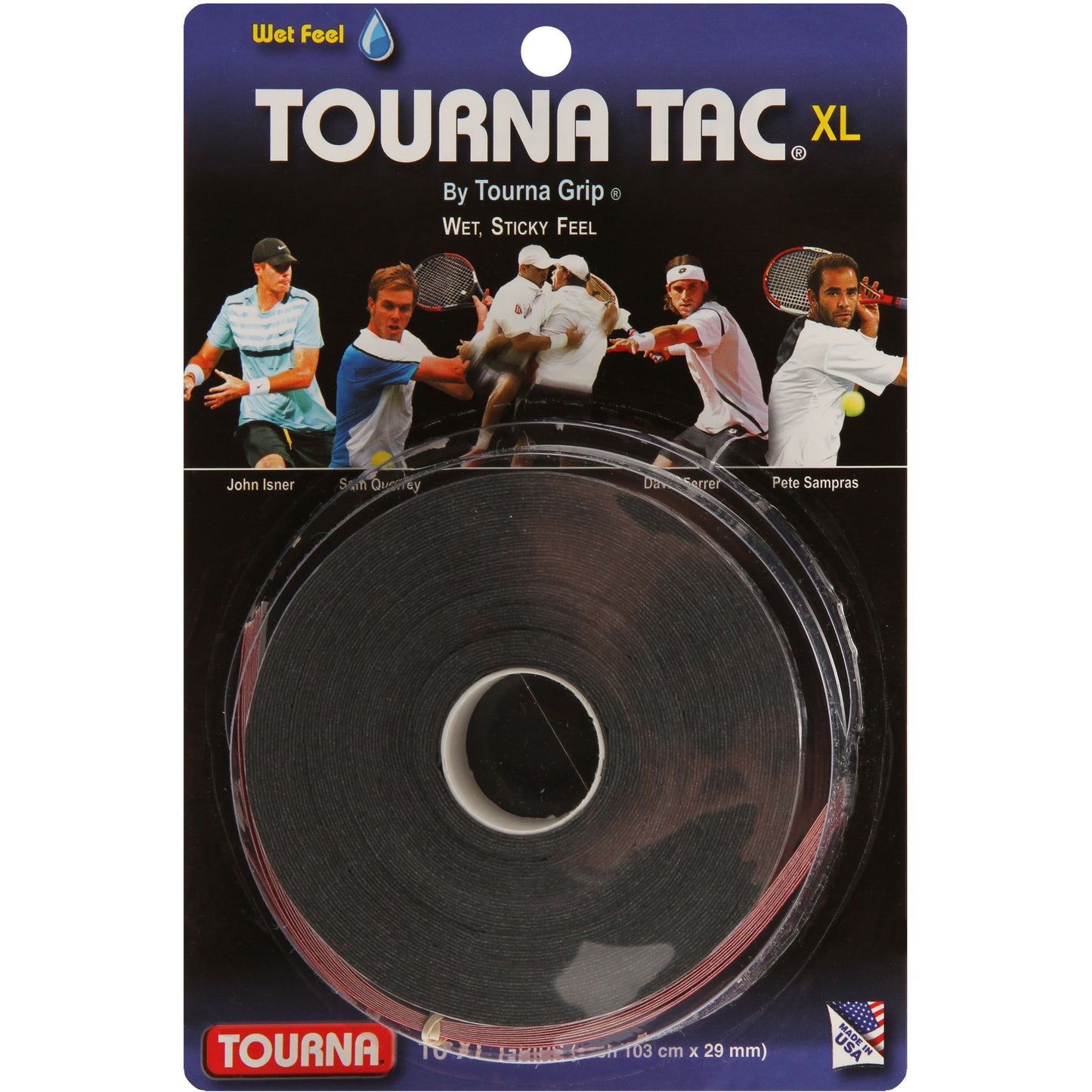 Tourna Tac 10 Pack-Black Tourna Tac 10 Pack-Black