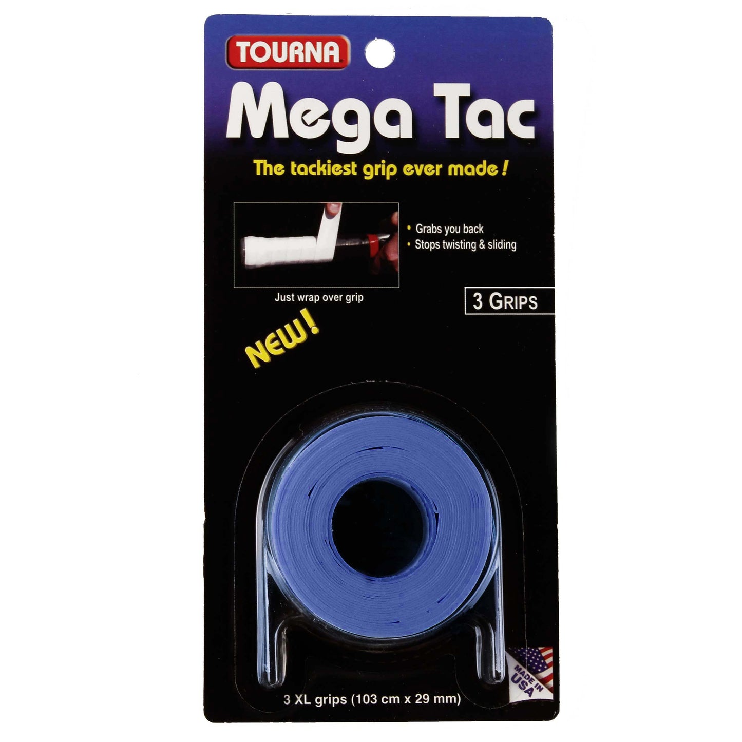 Tourna Mega Tac 3 Pack-Blue Tourna Mega Tac 3 Pack-Blue