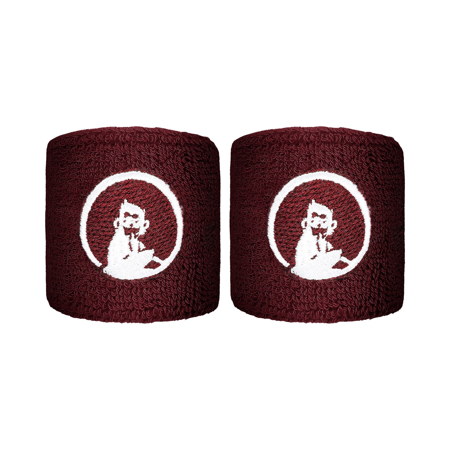 Quiet Please Wristband 2 Pack short - wine red Quiet Please Wristband 2 Pack short - wine red