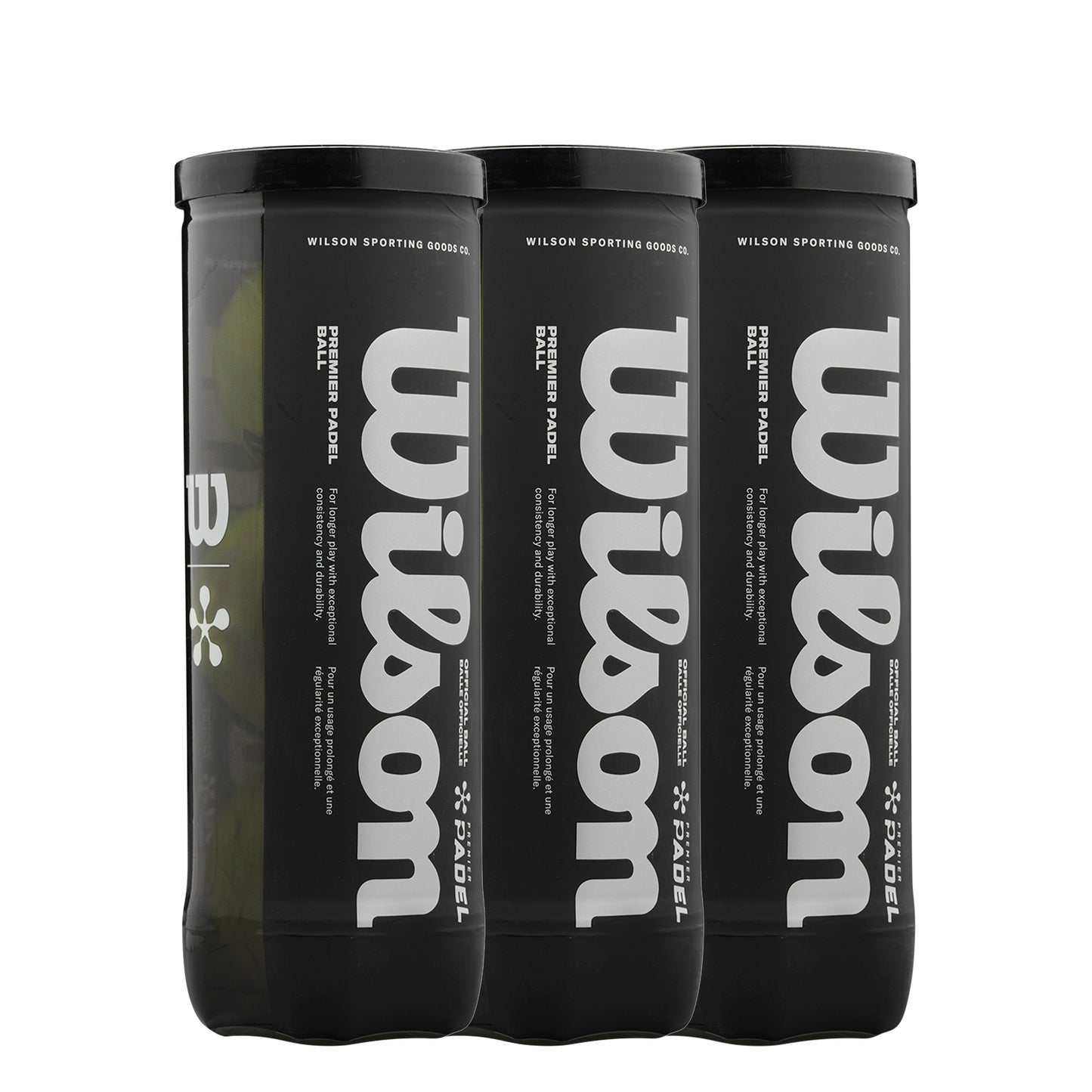 Wilson 3x Ball 3 Tube Premier Padel X3 Wilson 3x Ball 3 Tube Premier Padel X3