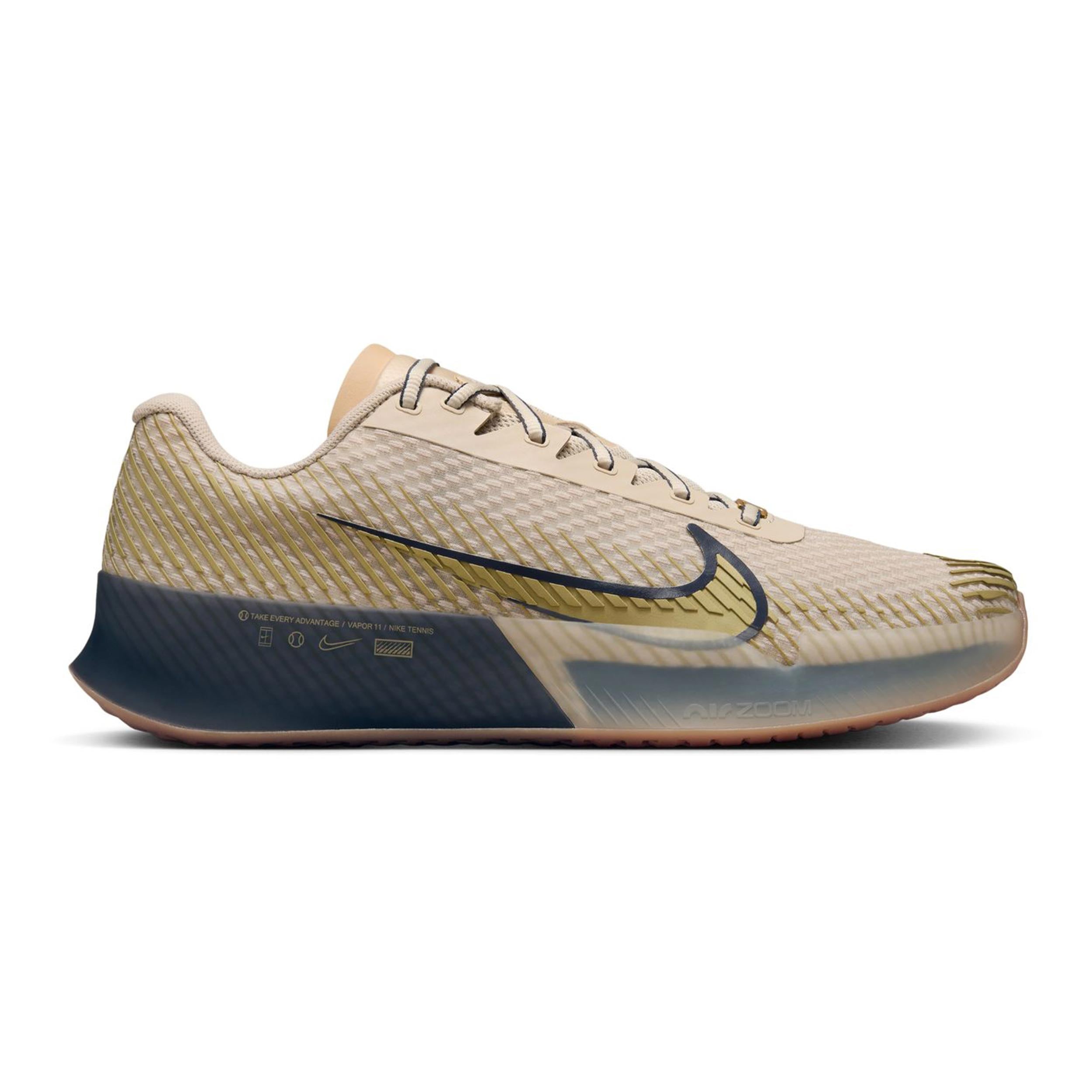 Nike Air Zoom Vapor 11 Premium All Court Shoe Men-Beige,Dark Blue