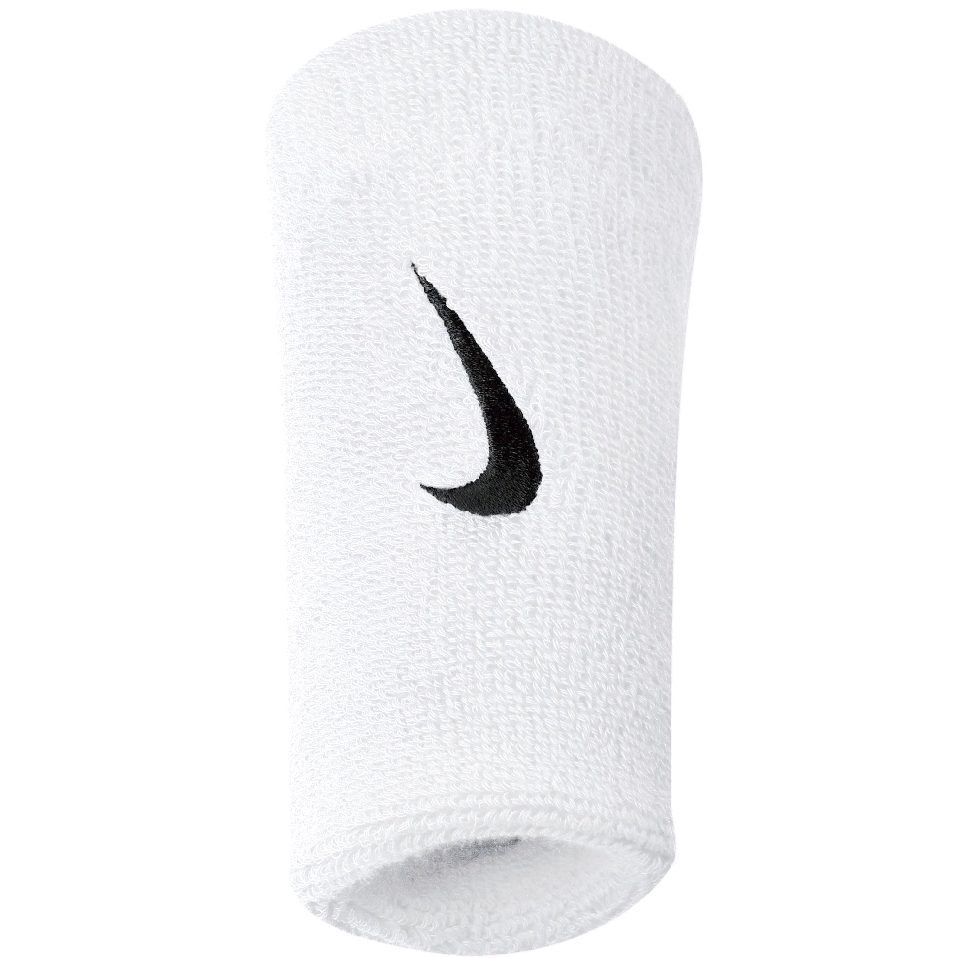 Nike Swoosh Doublewide Wristband 2 Pack-White,Black