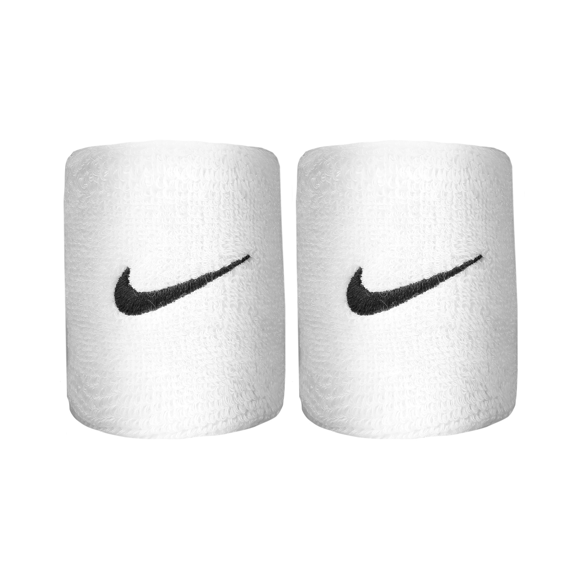 Nike Swoosh Wristband 2 Pack short - white, black