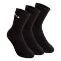 Everyday Cushion Crew Sports Socks 3 Pack-Black