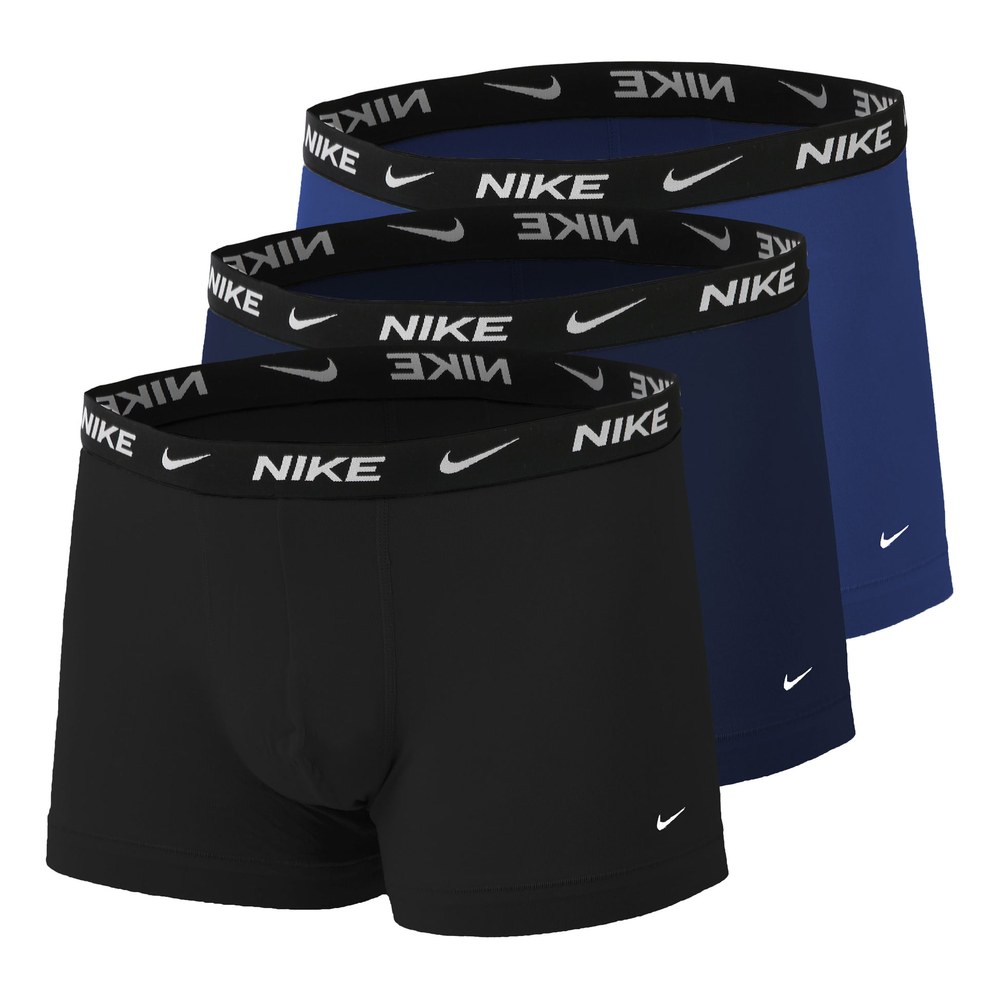 Nike Everyday Cotton Strech Trunk Boxer Shorts 3 Pack Men-Dark Blue,Blue