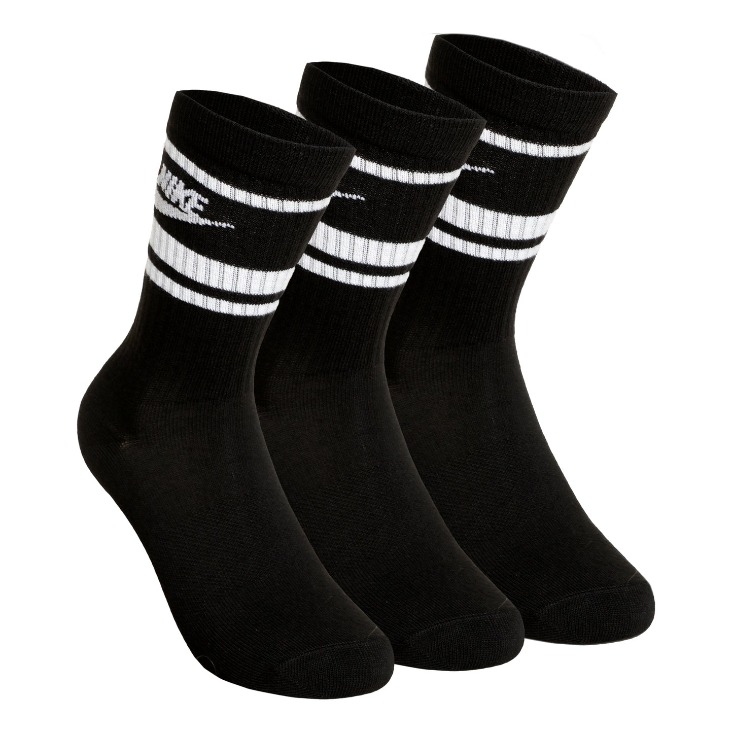 Nike Sportswear Essential Tennis Socks 3 Pack Unisex - black, white