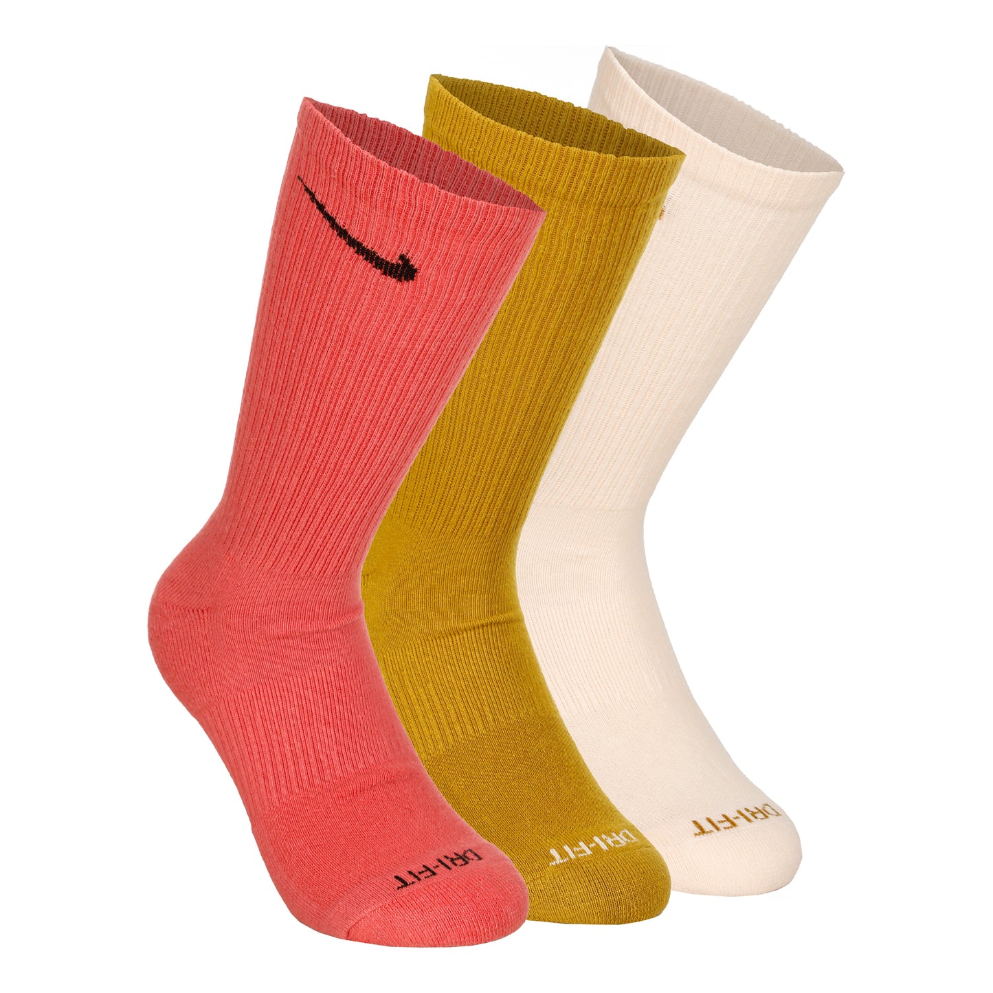 Nike Everyday Plus Cushioned Tennis Socks 3 Pack Unisex - coral, bronze