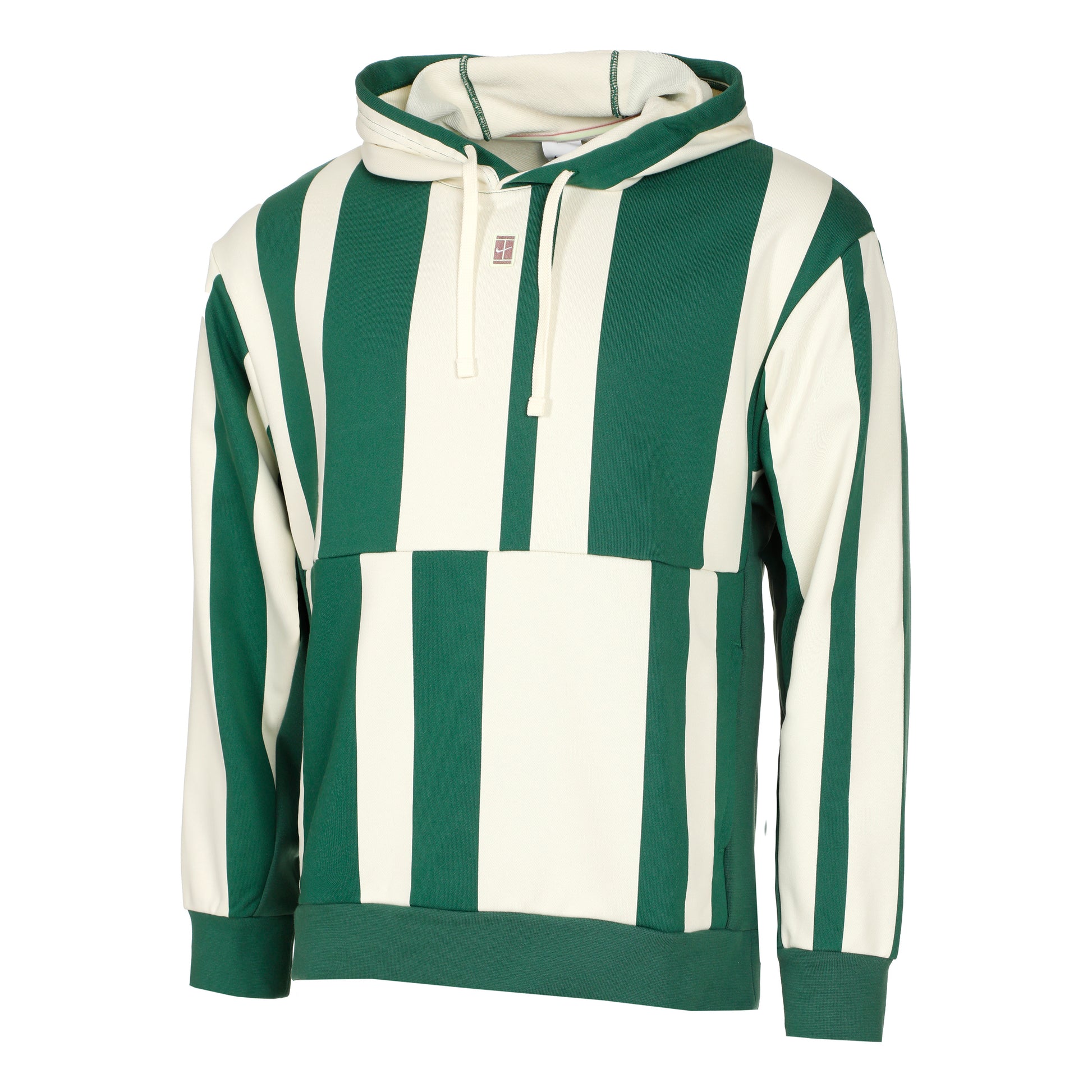 Nike Court Dri-Fit Heritage Fleece Hoody Men - green, cream