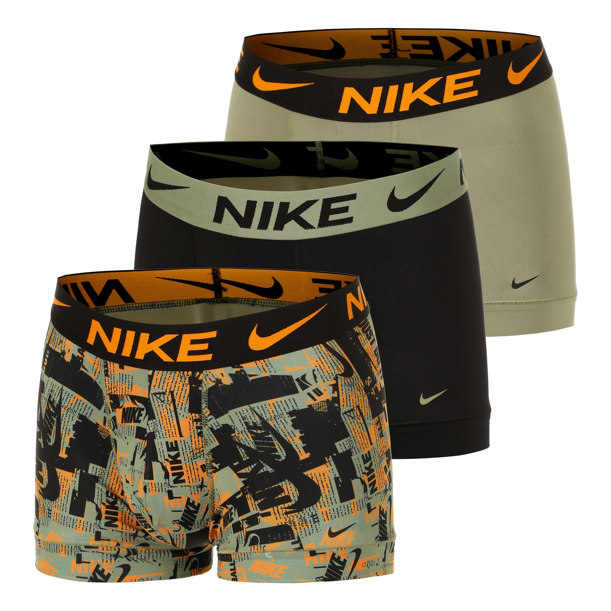 Nike Essential Micro Boxer shorts 3 Pack Men - olive, black
