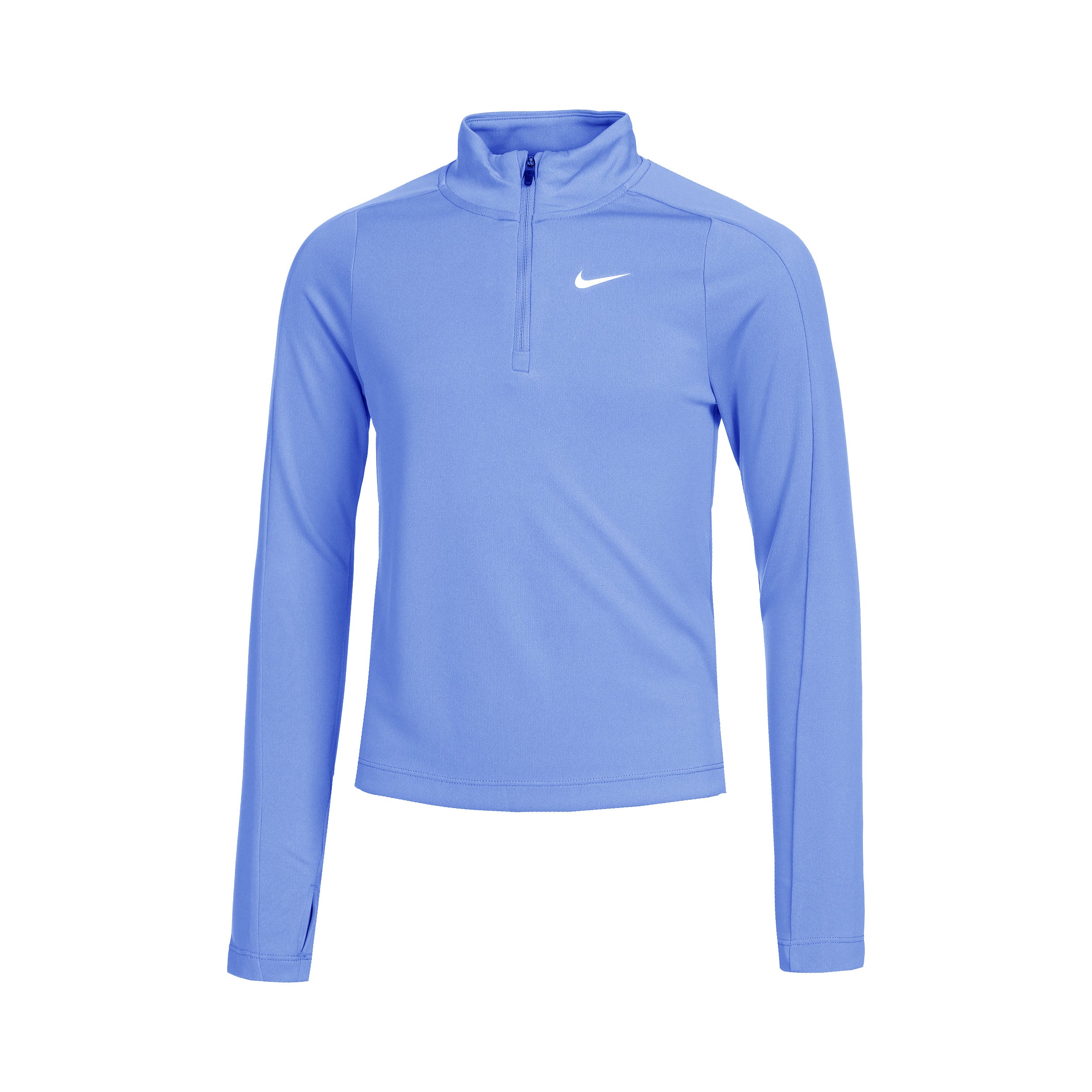 Nike Dri-Fit Long Sleeve Girls-Light Blue,White