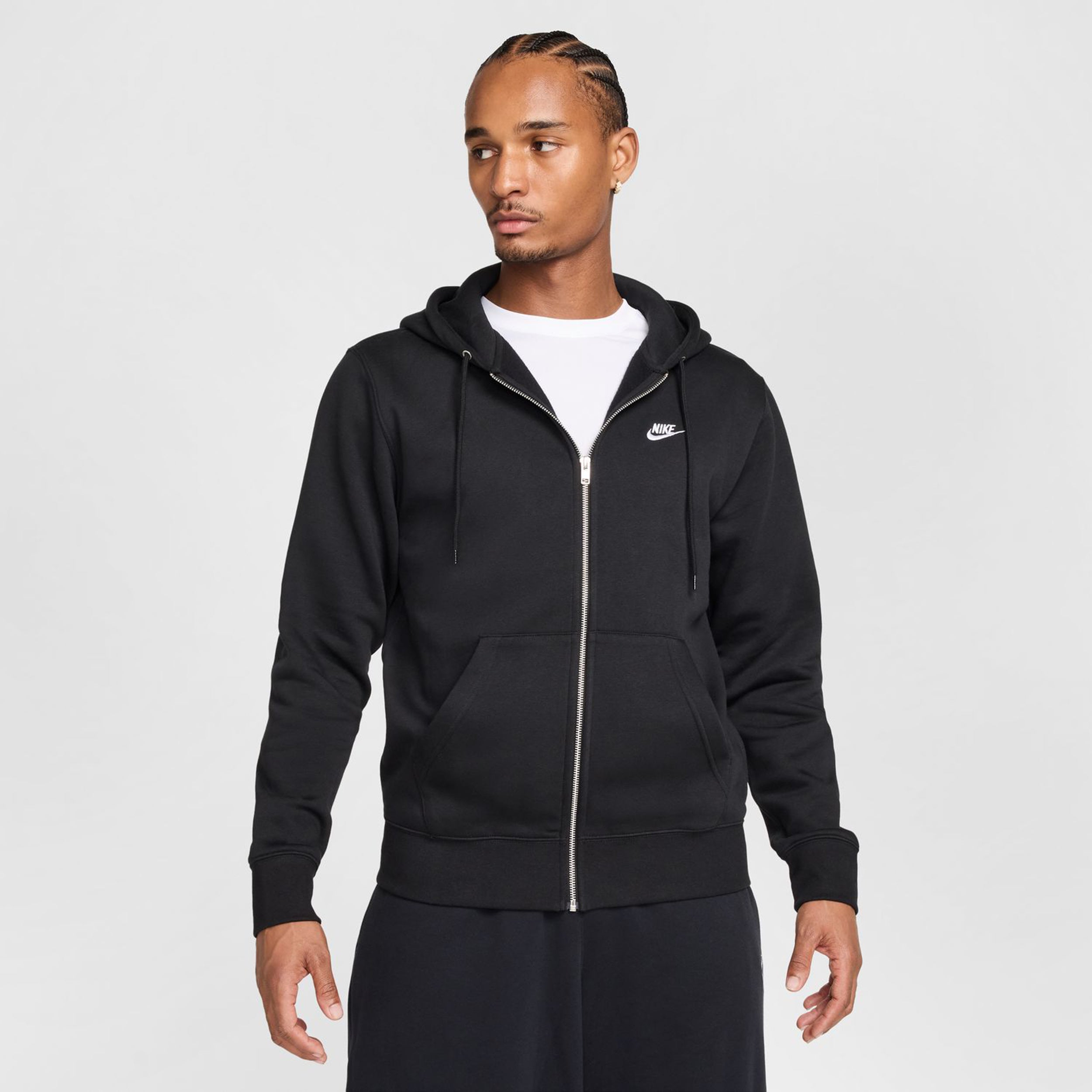Nike Club Bb Full-Zip Zip Hoodie Men - black,