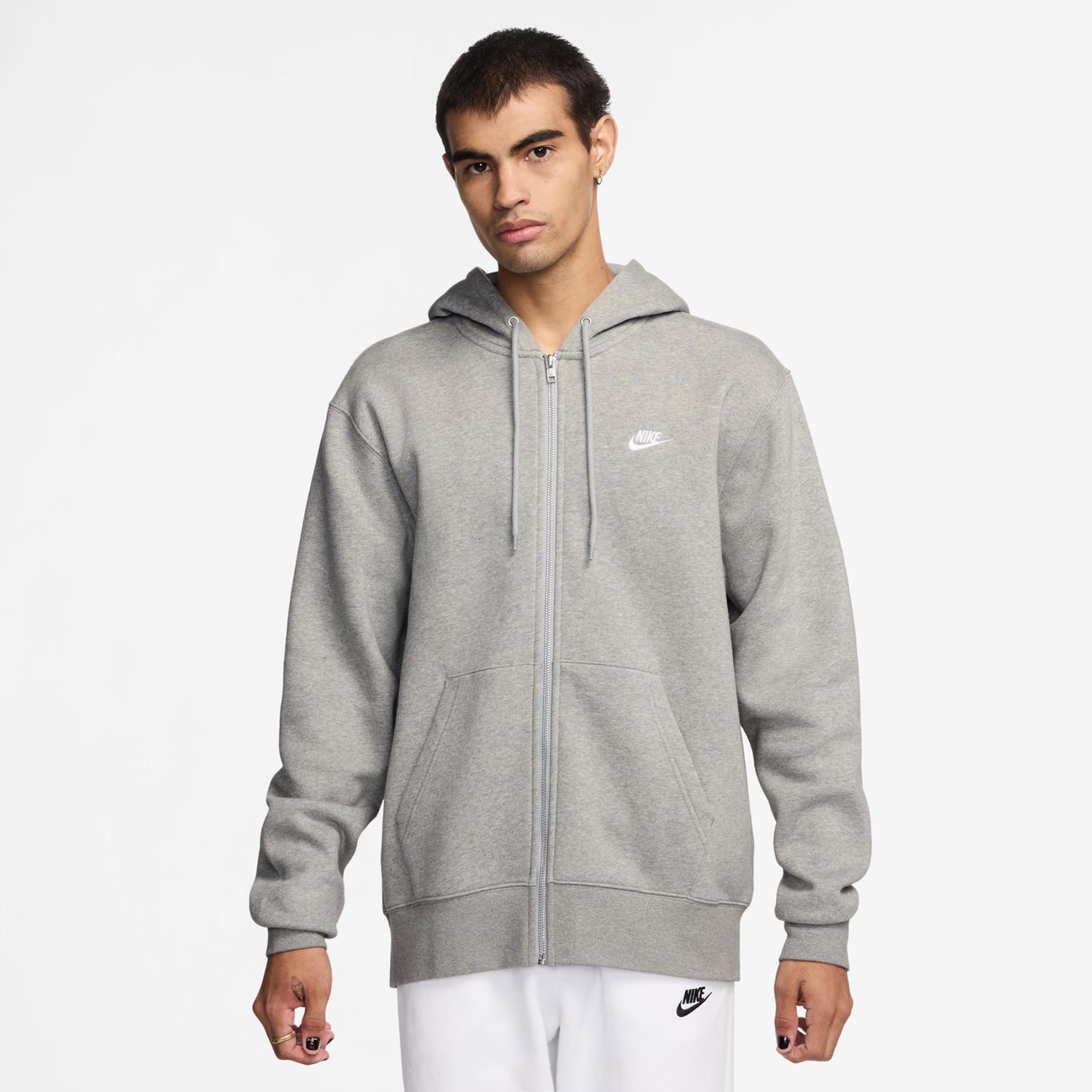 Nike Club Bb Full-Zip Zip Hoodie Men - grey,