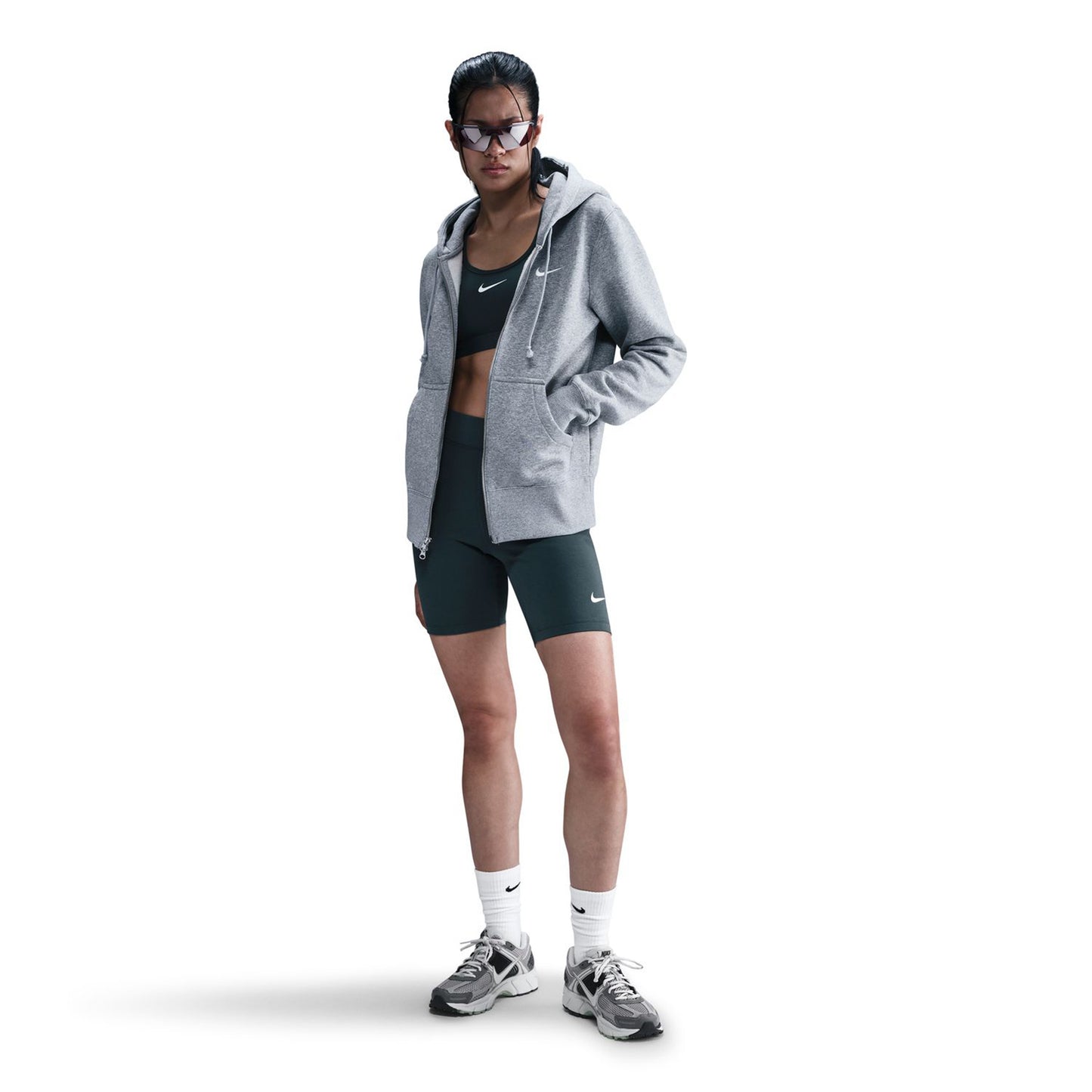 Nike Sportswear Phoenix Fleece Full-Zip Hoodie Women-Grey