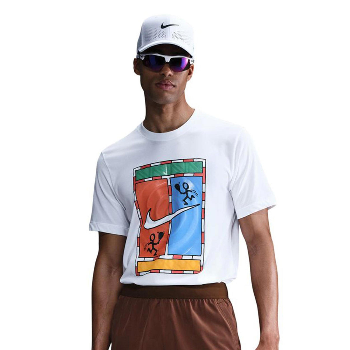 Nike Court Dri-FIT Court T-Shirt Men - white, multicoloured