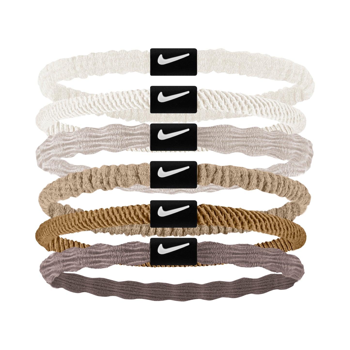 Nike Flex Hair Band 6 Pack-Multicoloured,Sand