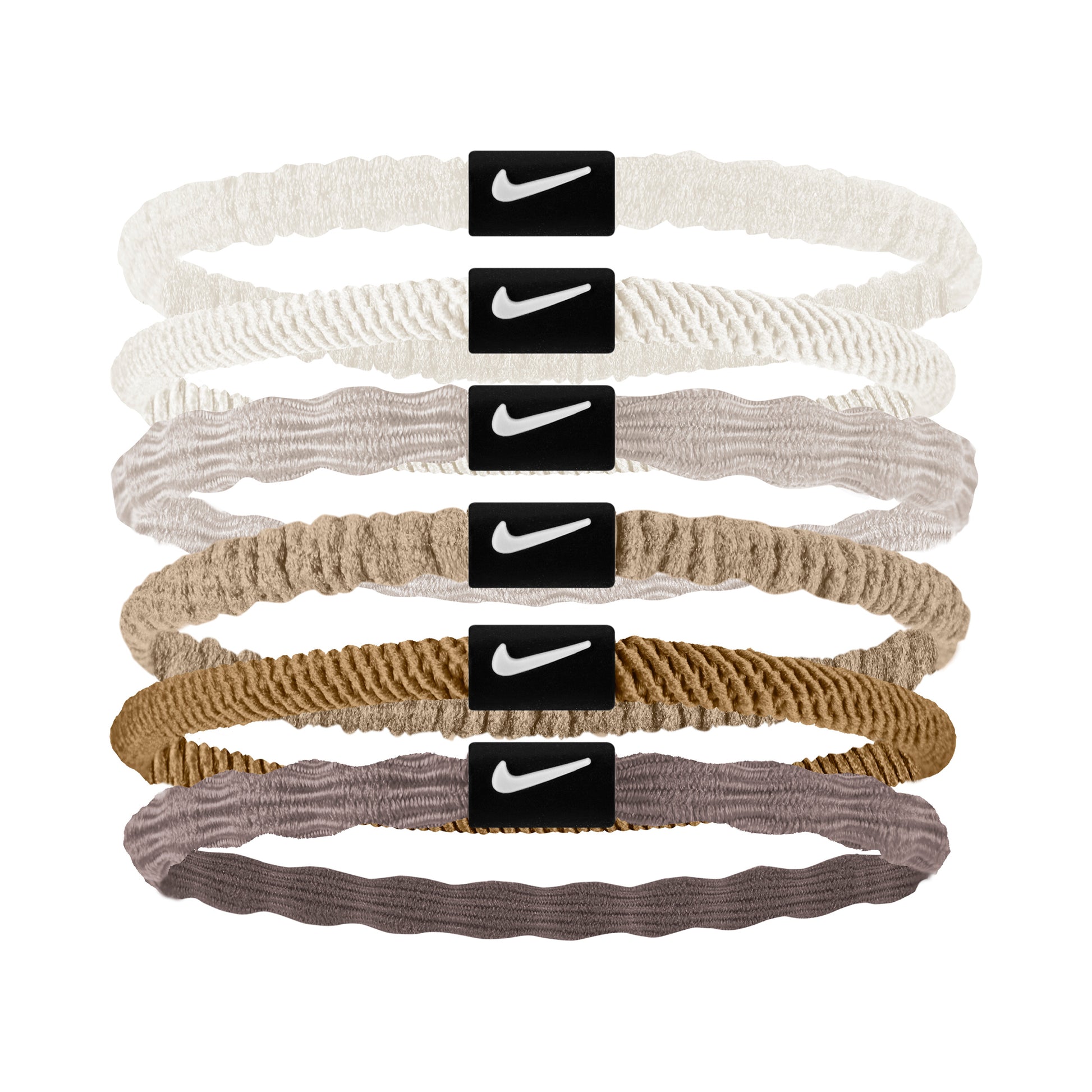 Nike Flex Hair Band 6 Pack-Multicoloured,Sand