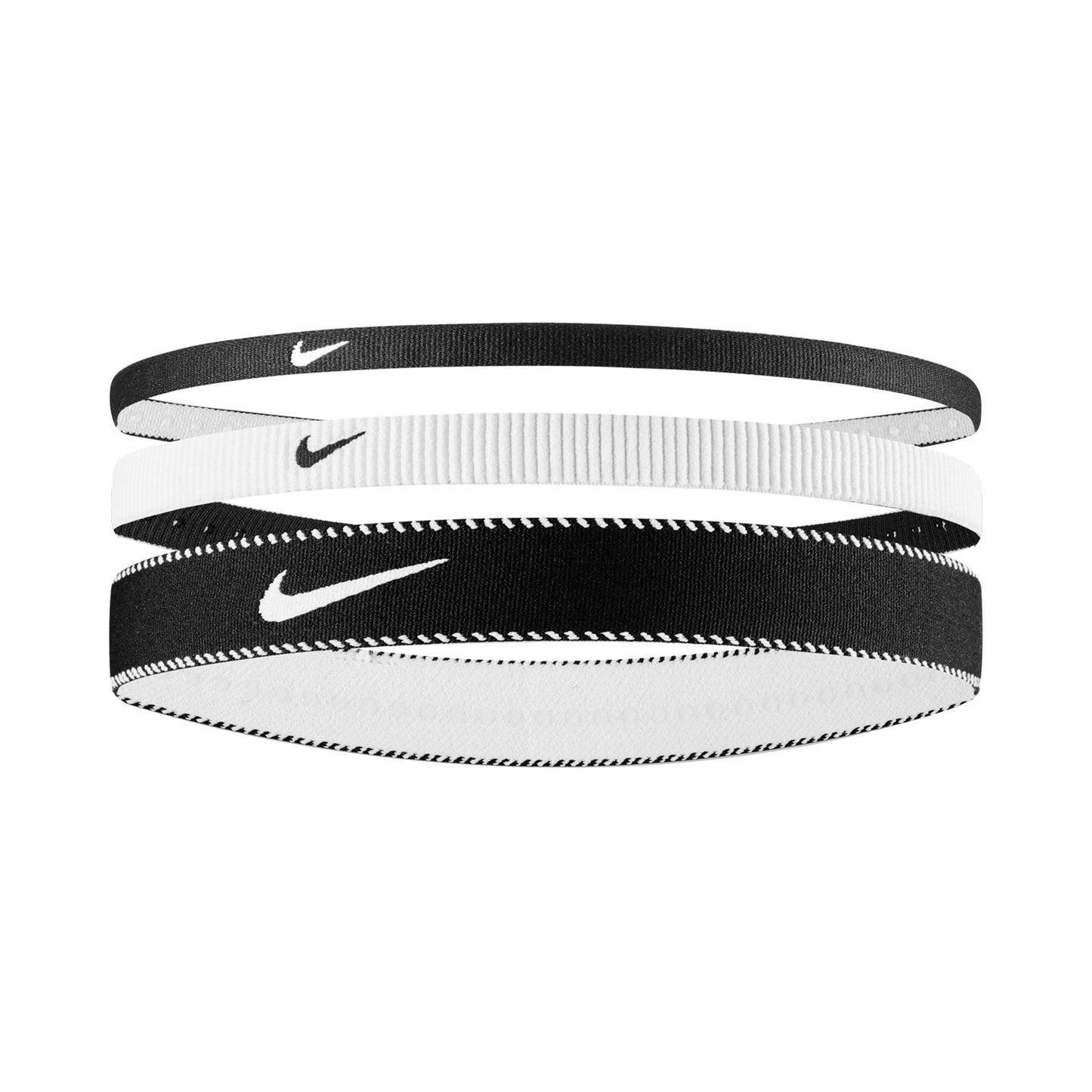 Nike Nike Flex Classic Mixed Hair Band 3 Pack-Black,White