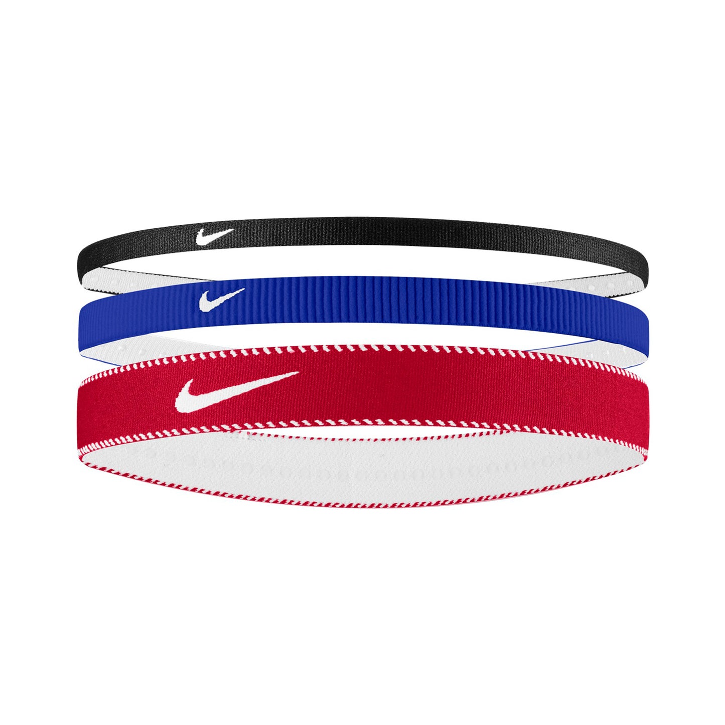 Nike Nike Flex Classic Mixed Hair Band 3 Pack-Blue,Red