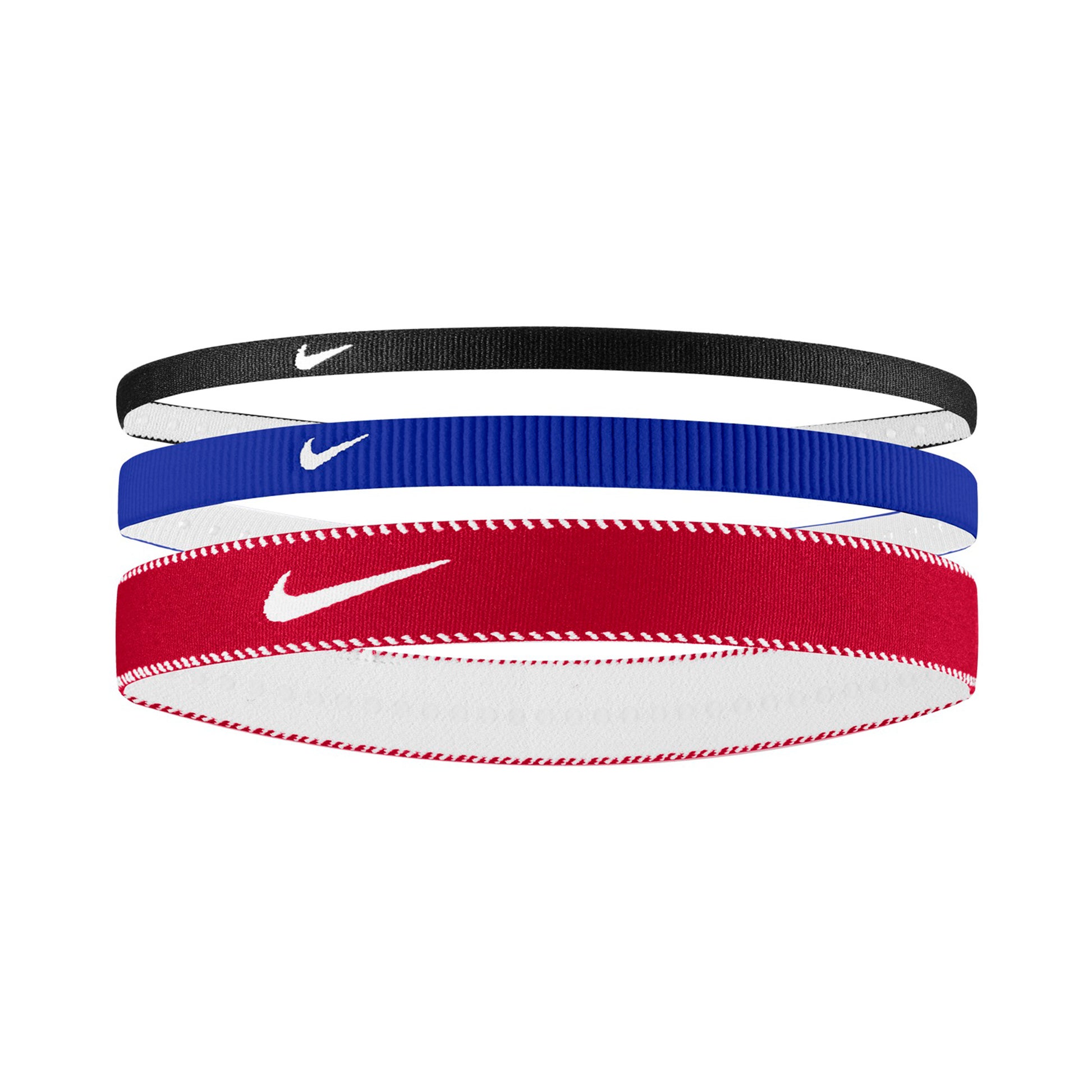 Nike Nike Flex Classic Mixed Hair Band 3 Pack-Blue,Red
