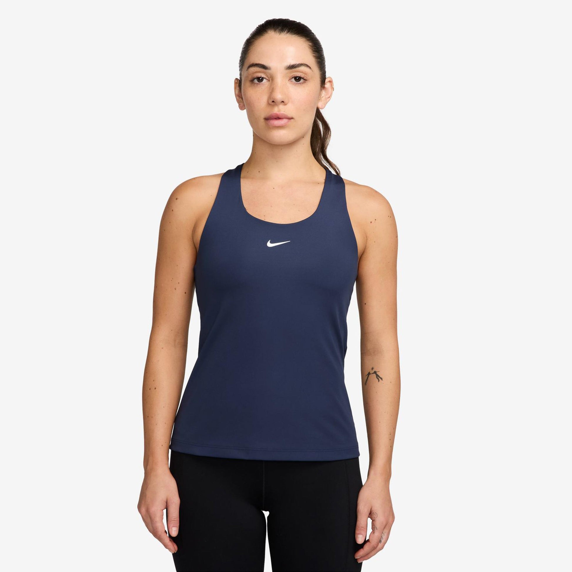 Nike Dri-Fit Swoosh Tank Top Women-Dark Blue