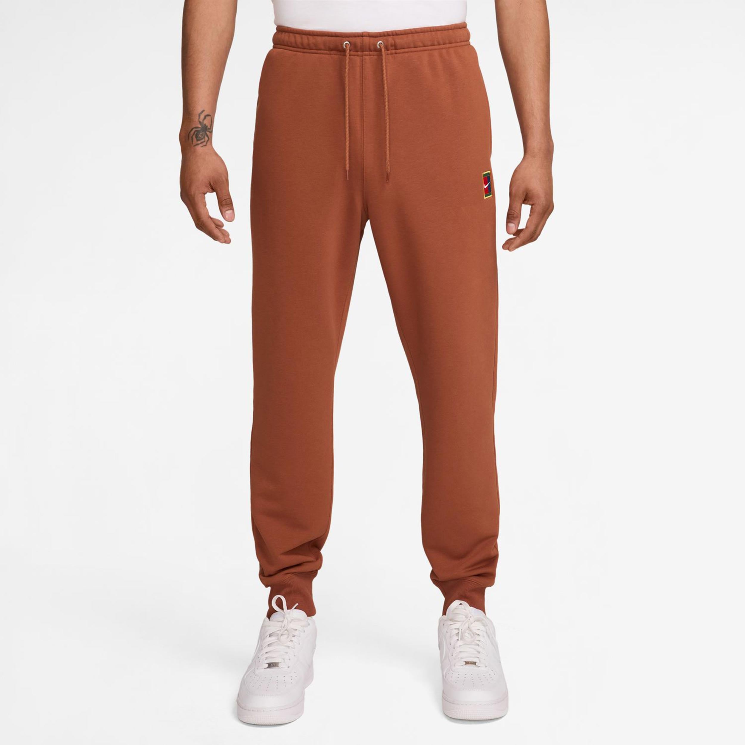 Nike Court Dri-Fit Heritage Fleece Training Pants Men-Rust