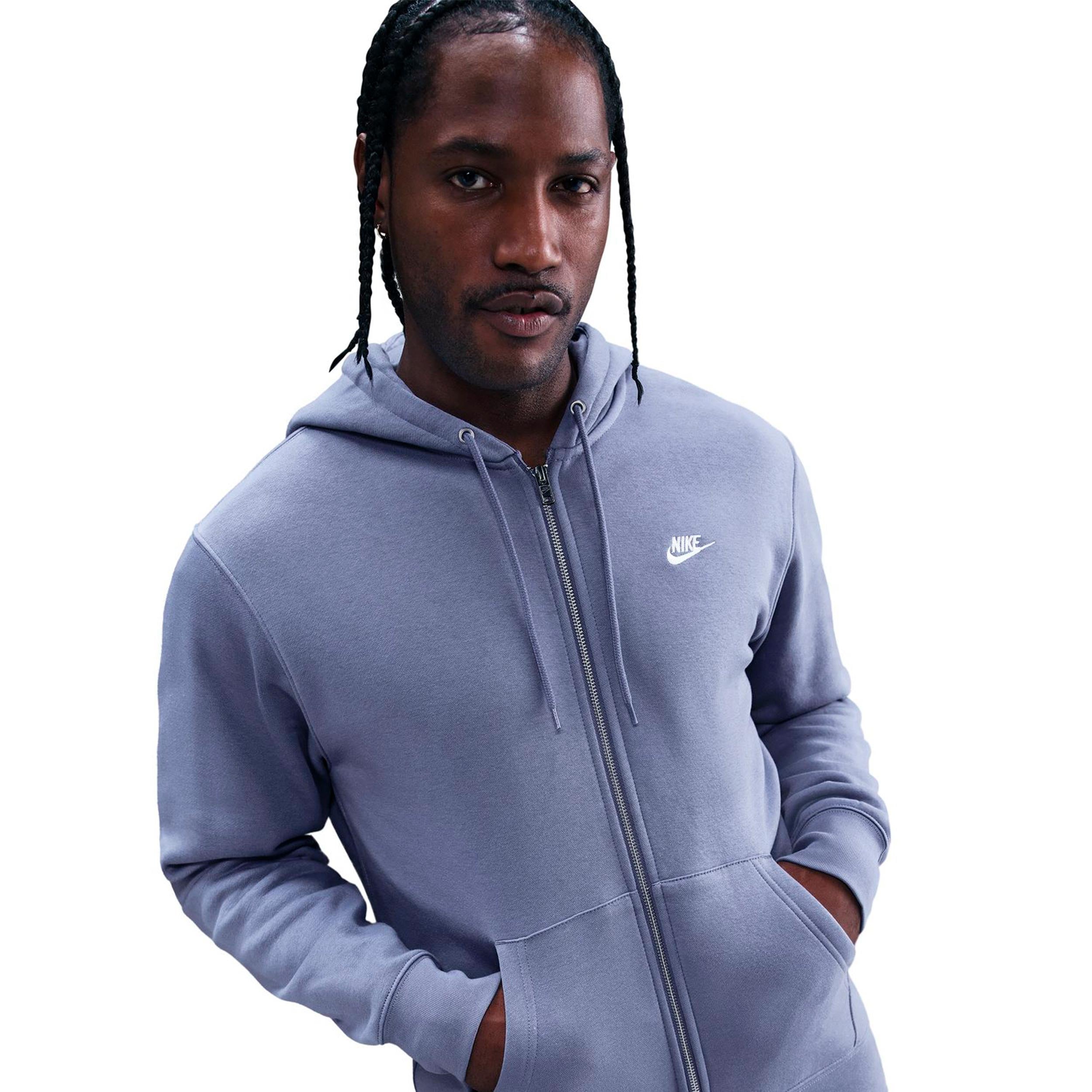 Nike Club Bb Full-Zip Zip Hoodie Men - blue
