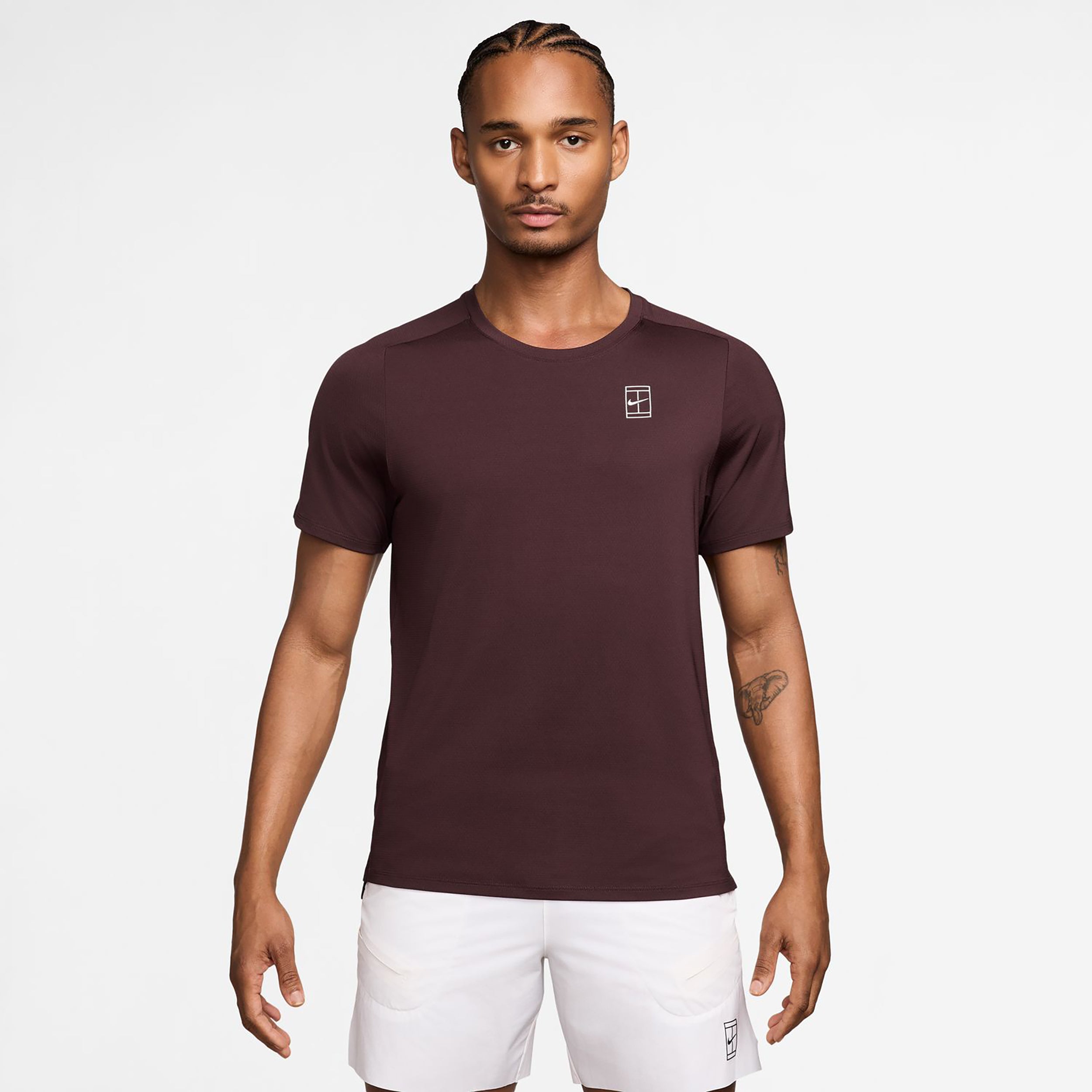 Nike Sinner Court Dri-FIT Advantage T-Shirt Men - dark red, white