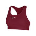 Swoosh Medium Sports bras Women - dark red, white