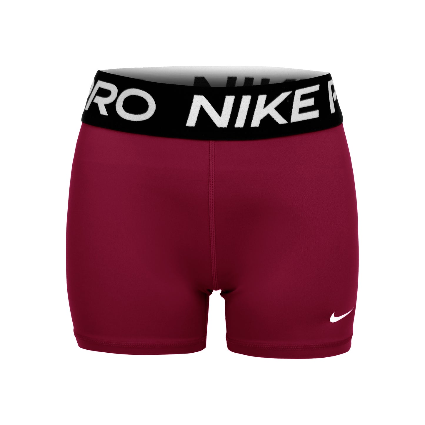 Nike Dri-Fit Big Kids 3in Shorts Girls - wine red, black