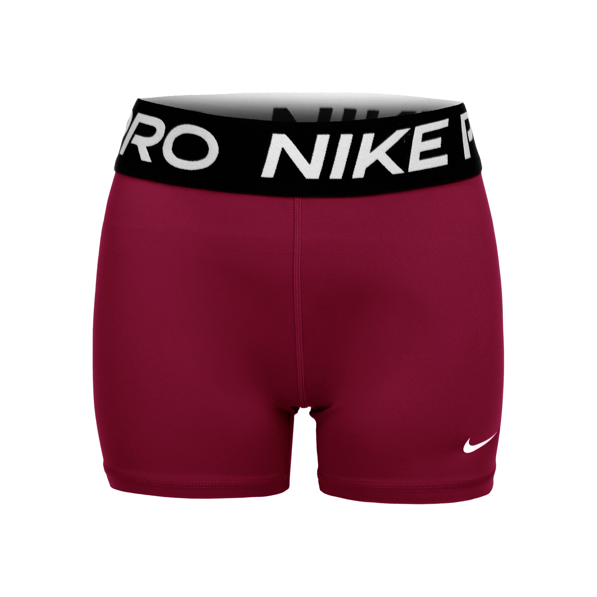 Nike Dri-Fit Big Kids 3in Shorts Girls - wine red, black