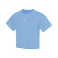 Boxy Essential T-Shirt Girls - blue grey,