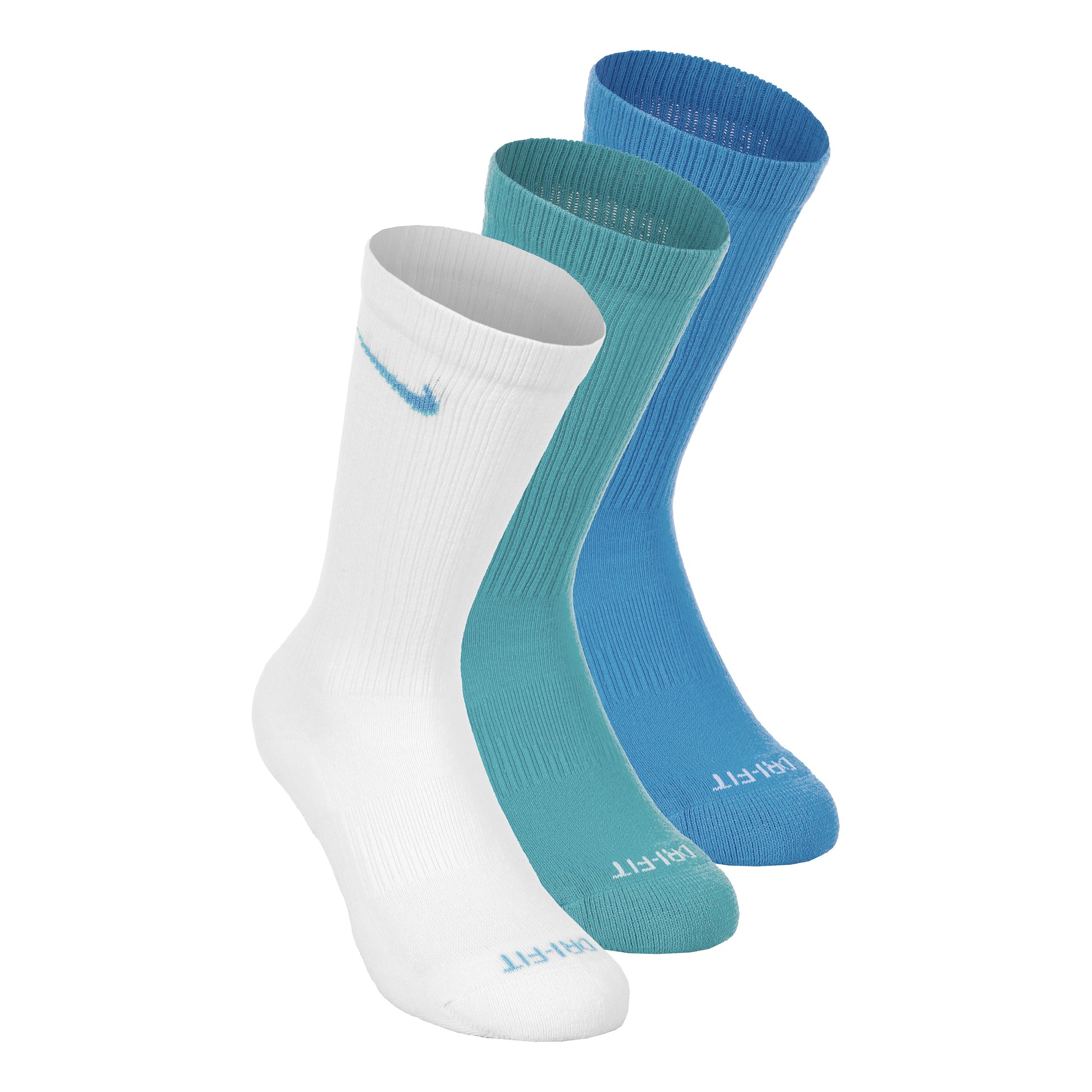 Nike Everyday Plus Cushioned Tennis Socks 3 Pack Unisex - multicoloured, sage