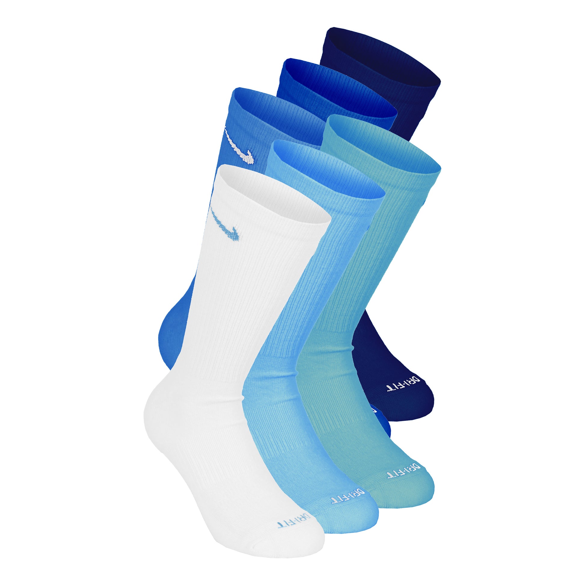 Nike Everyday Plus Cushioned Crew Sports socks 6 Pack Men - turquoise, dark blue