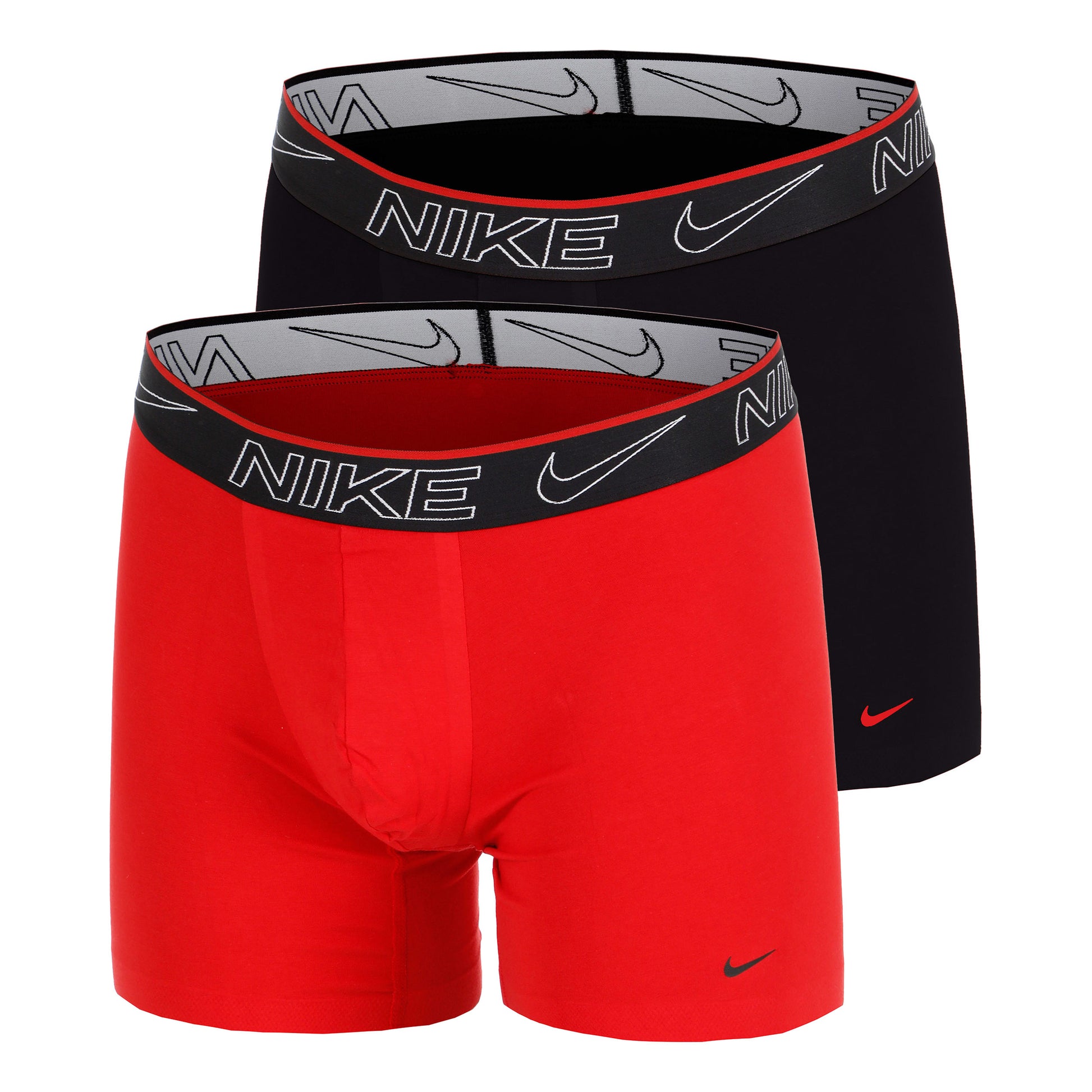 Nike Elite Cotton Stretch Boxer Shorts 2 Pack Men-Black,Red