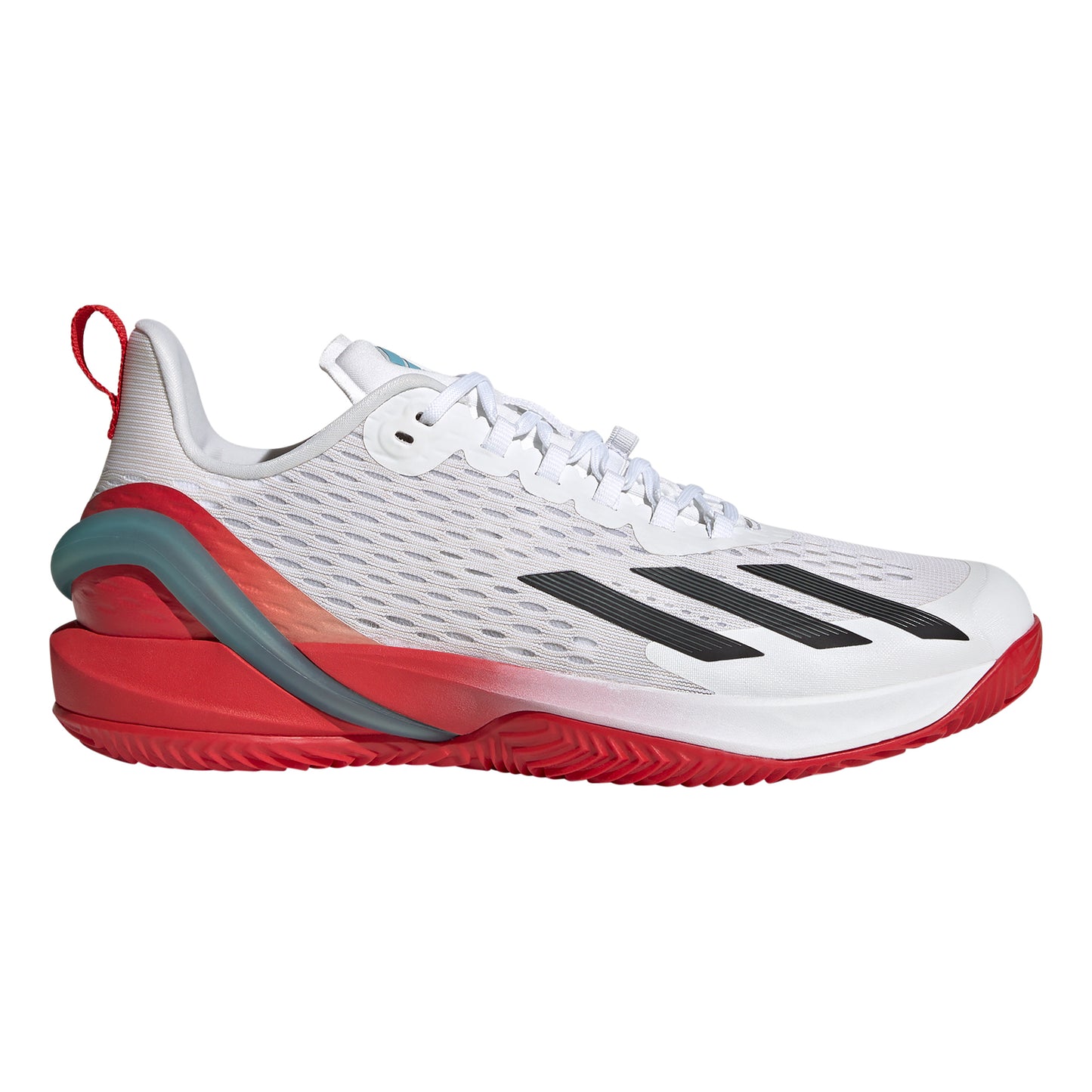 adidas Adizero Cybersonic Clay court shoe Men - white, orange