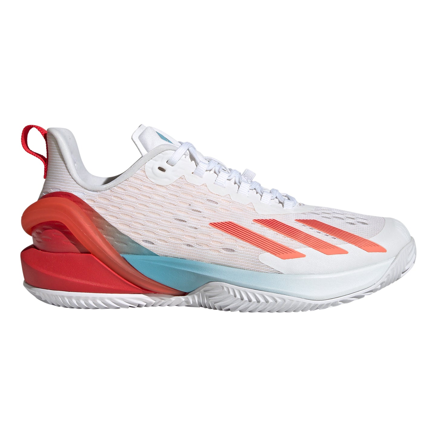 adidas adizero Cybersonic Clay court shoe Women - white, orange