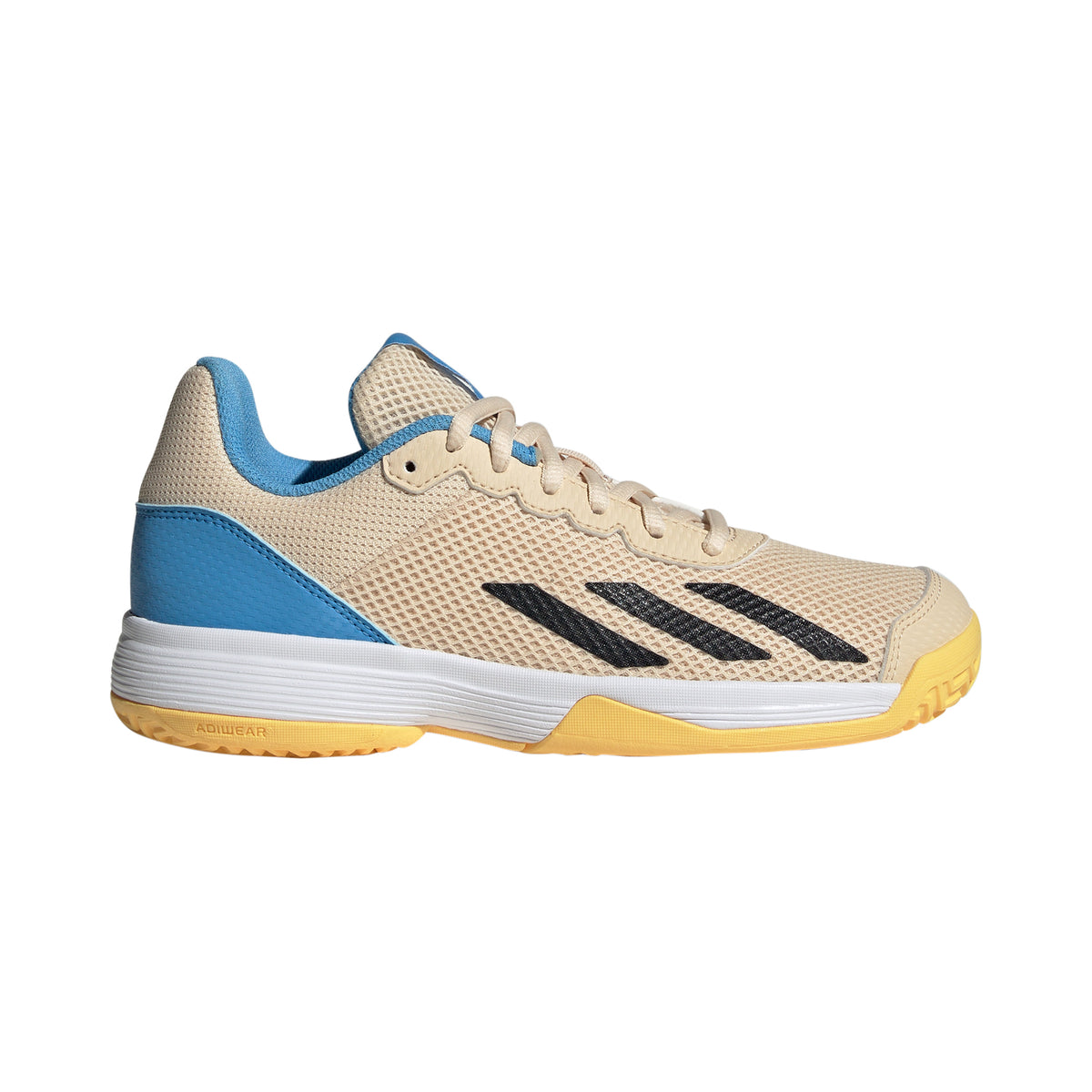 adidas Courtflash All court shoe Kids - beige, light blue