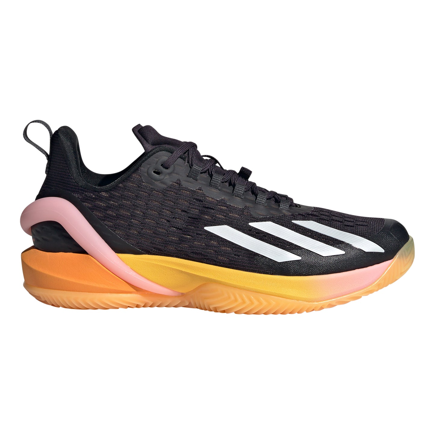 adidas adizero Cybersonic Clay court shoe Women - black, orange