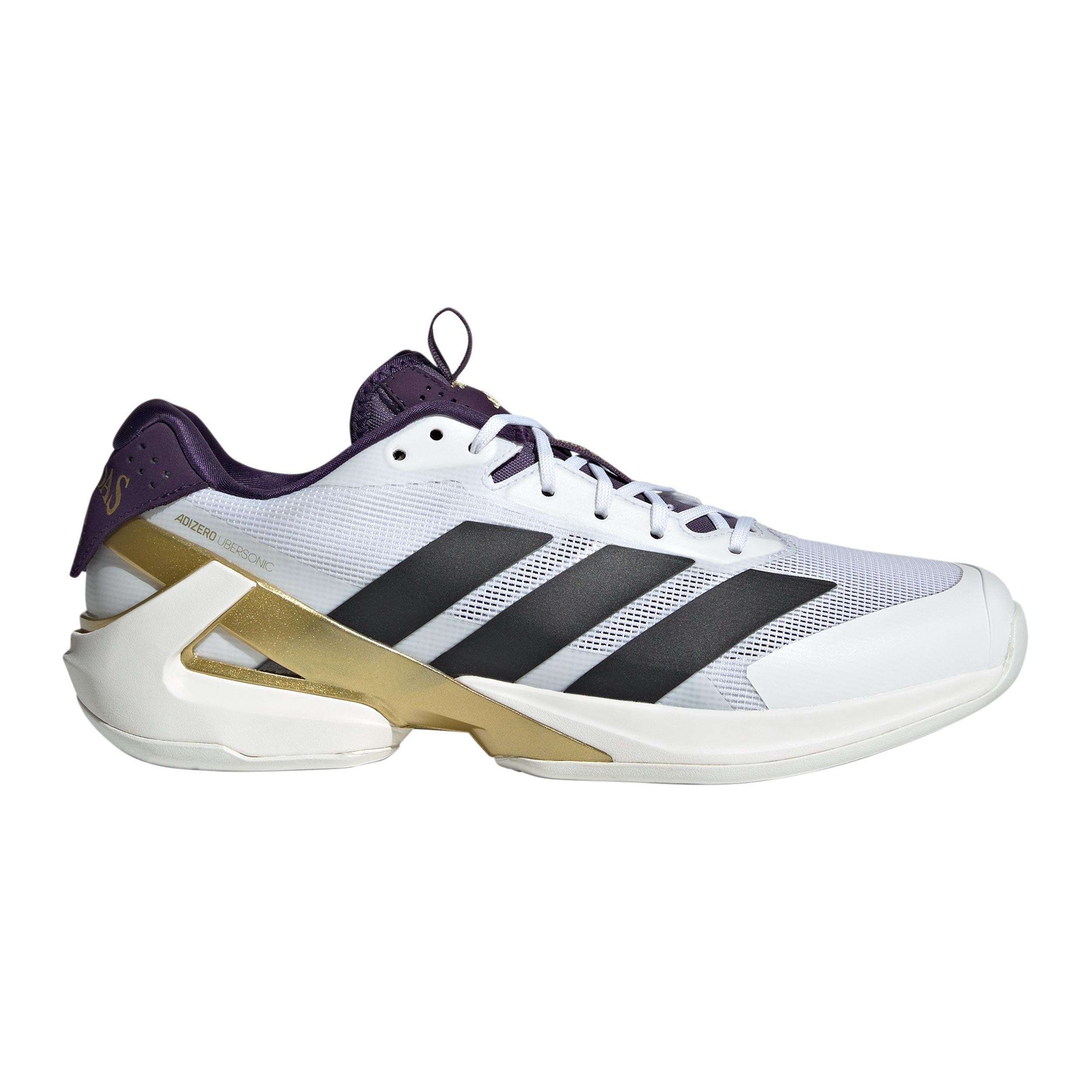 adidas Adizero Ubersonic 5 All court shoe Men - white aluminum, gold