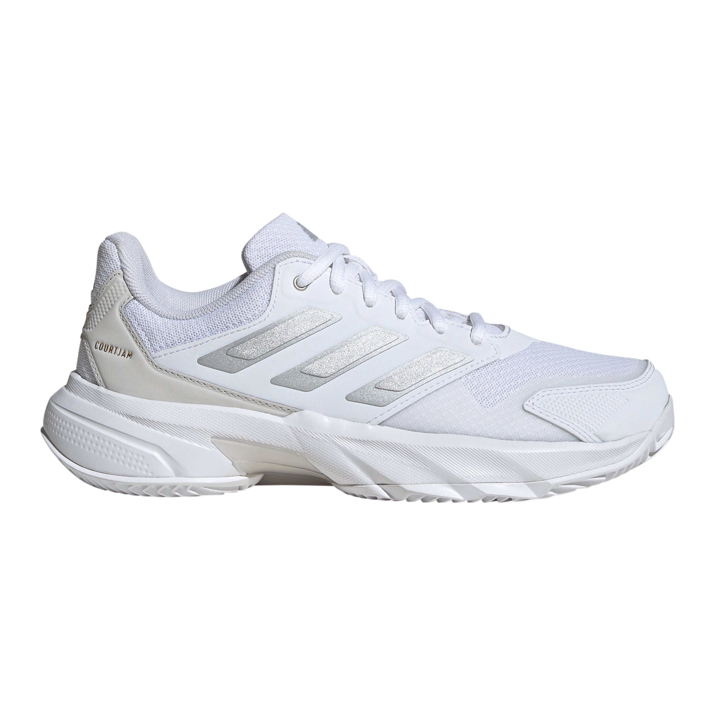 adidas CourtJam Control 3 Clay court shoe Women - white, silver