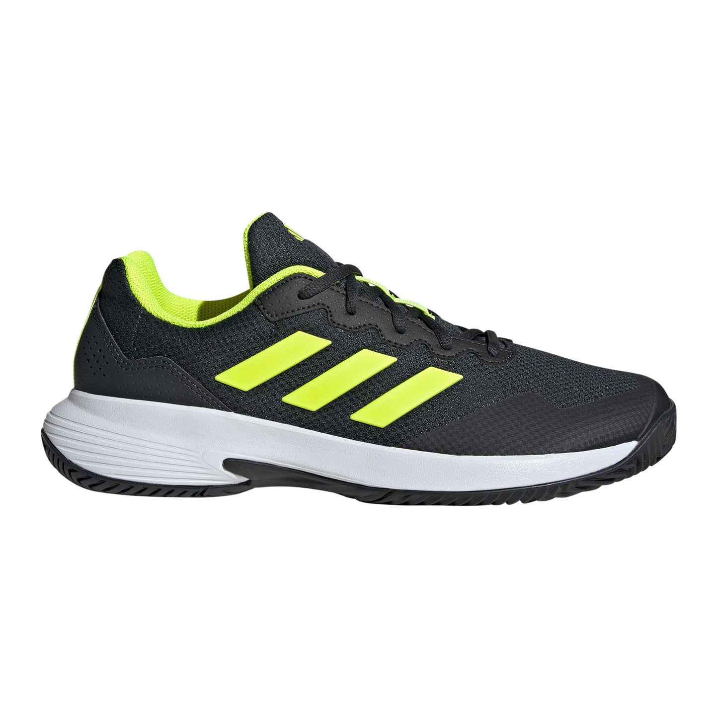 adidas Gamecourt 2 All court shoe Men - black, lime