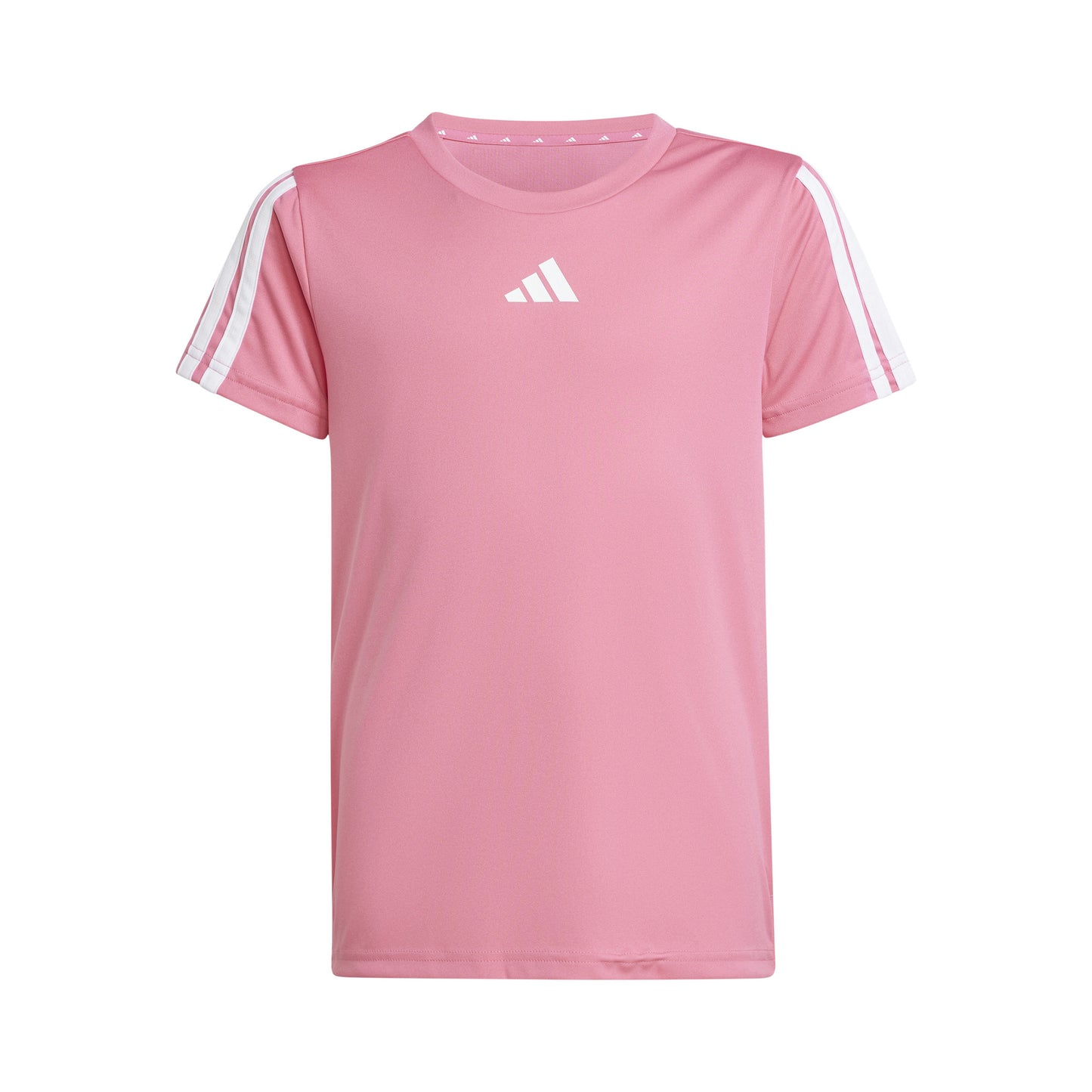 adidas Training Essentials 3 Stripes T-Shirt Kids - rose, white
