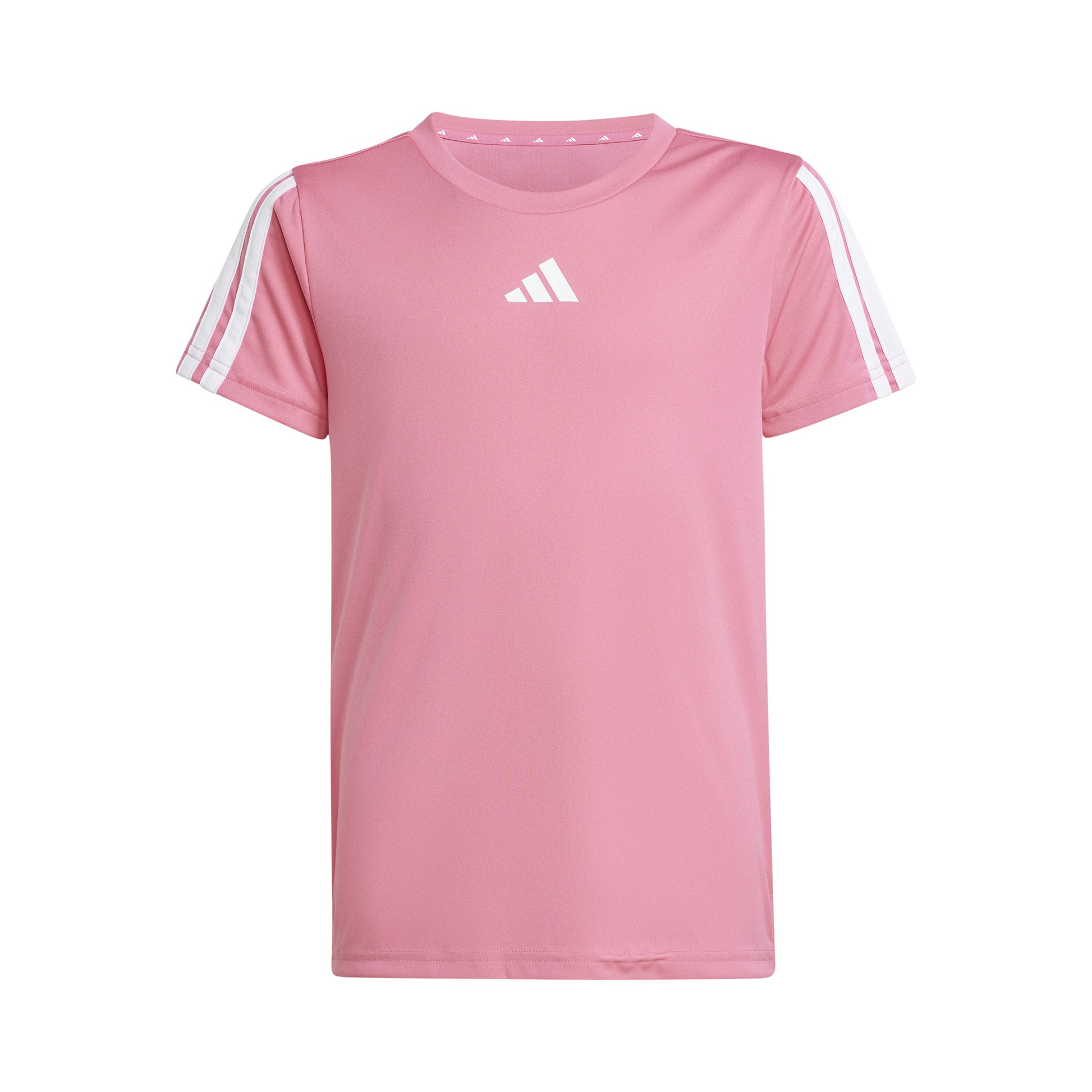 adidas Training Essentials 3 Stripes T-Shirt Kids - rose, white