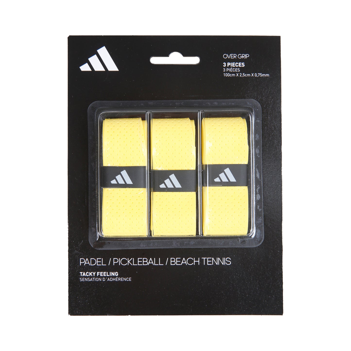 adidas Padel Overgrip 3 Pack-Yellow