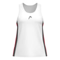Club 25 Tech Tank Top Women-White,Red