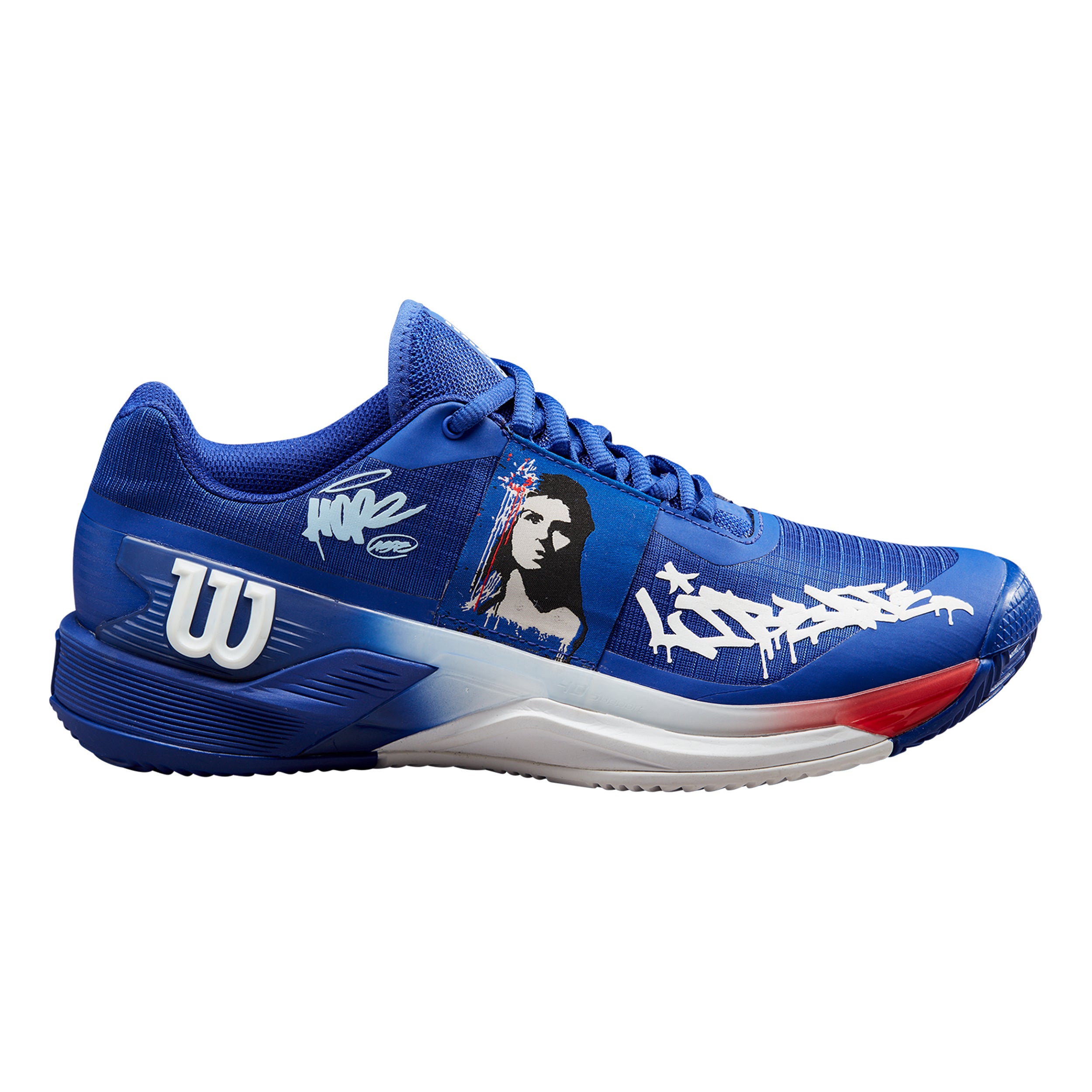 Wilson Rush Pro 4.0 Hope Paris Clay Court Shoe Women-Blue,White